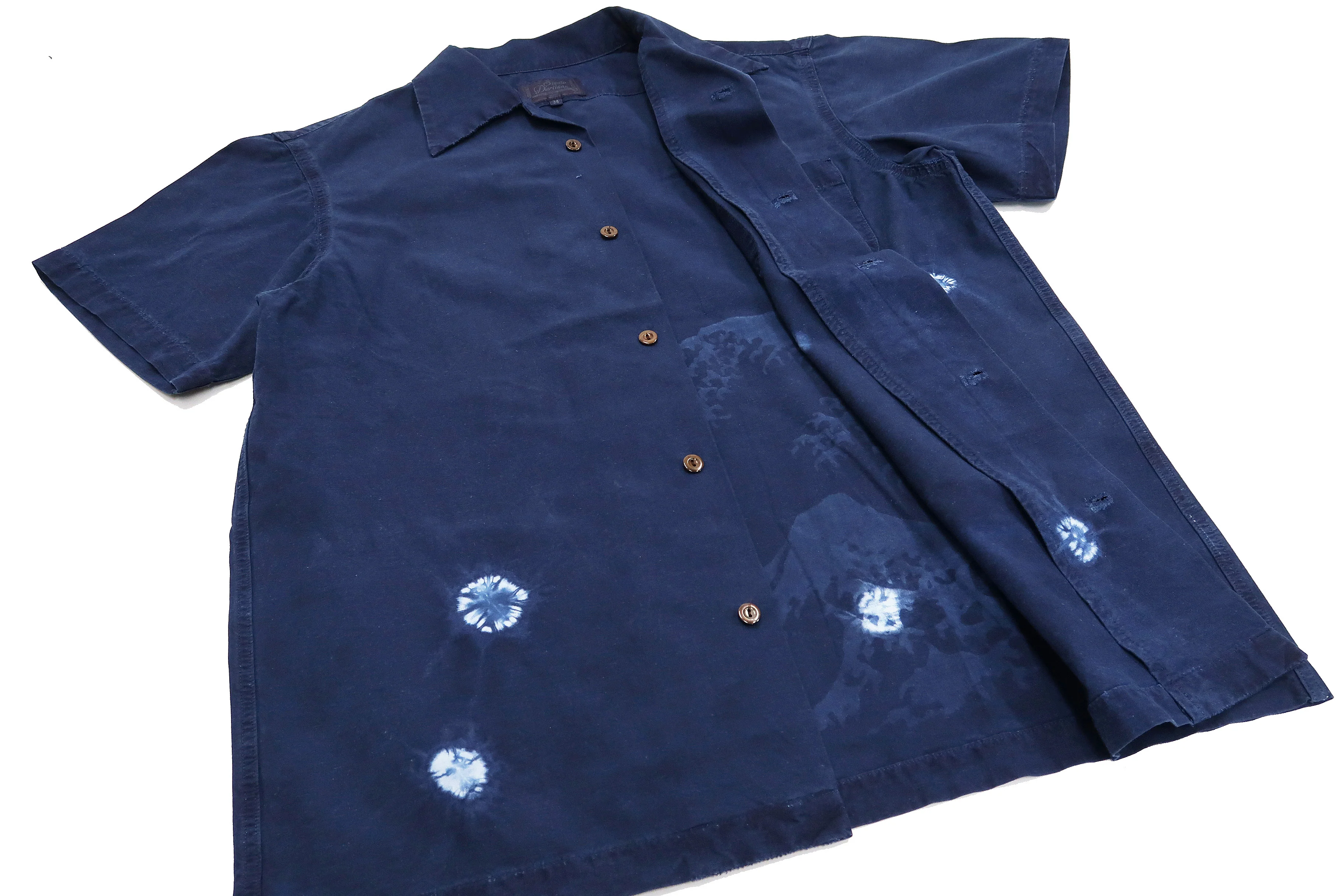 Studio D'artisan Indigo Short Sleeve Button-Up Shirt Men's Japanese Art Casual Shirt 5668 - Image 9