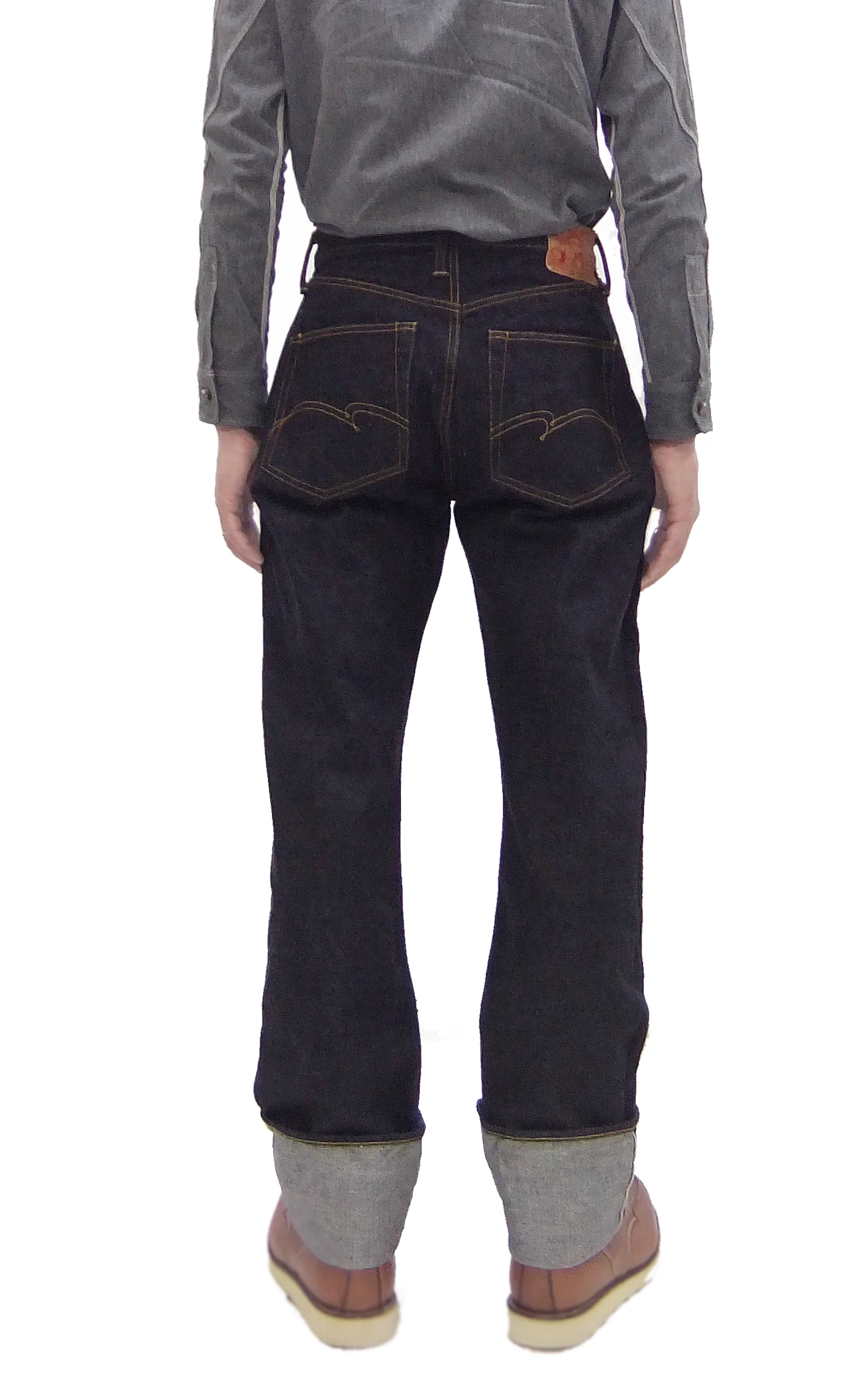 Studio D'artisan Jeans Men's Regular Straight Fit Button-Fly 15oz. Jpanese Selvedge Denim Jean Pants SDA SD-101 One-Wash - Image 4