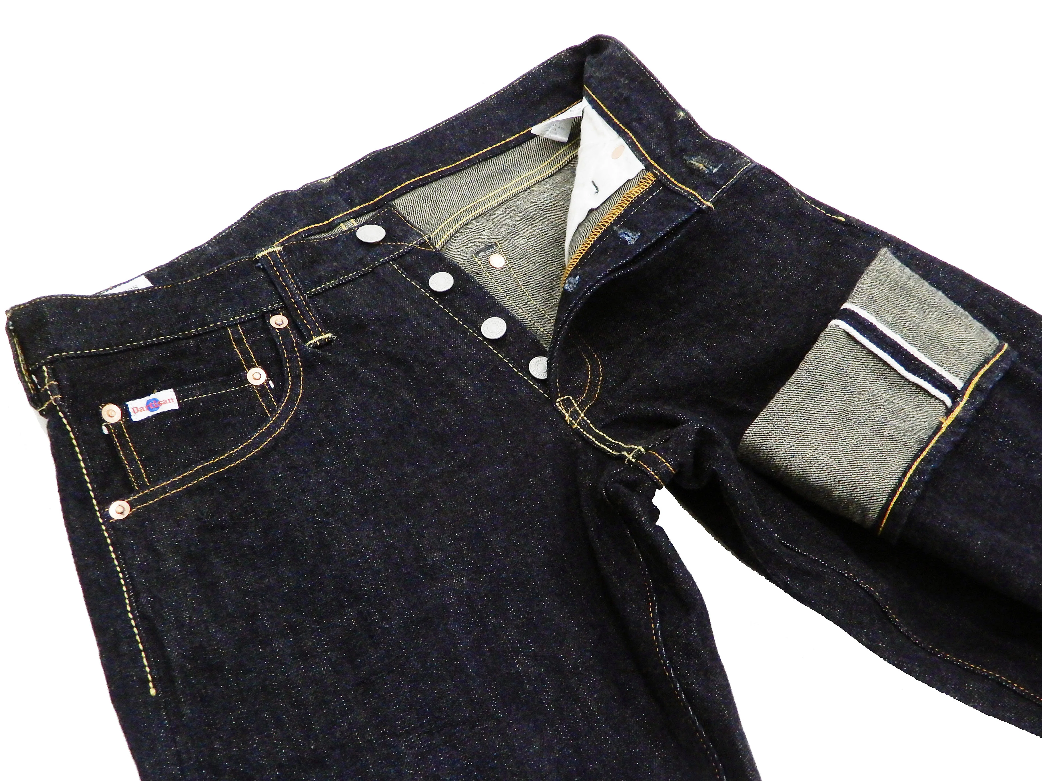 Studio D'artisan Jeans Men's Relaxed Tapered Fit G3 14oz Japanese Selvedge Denim SD-908 - Image 7