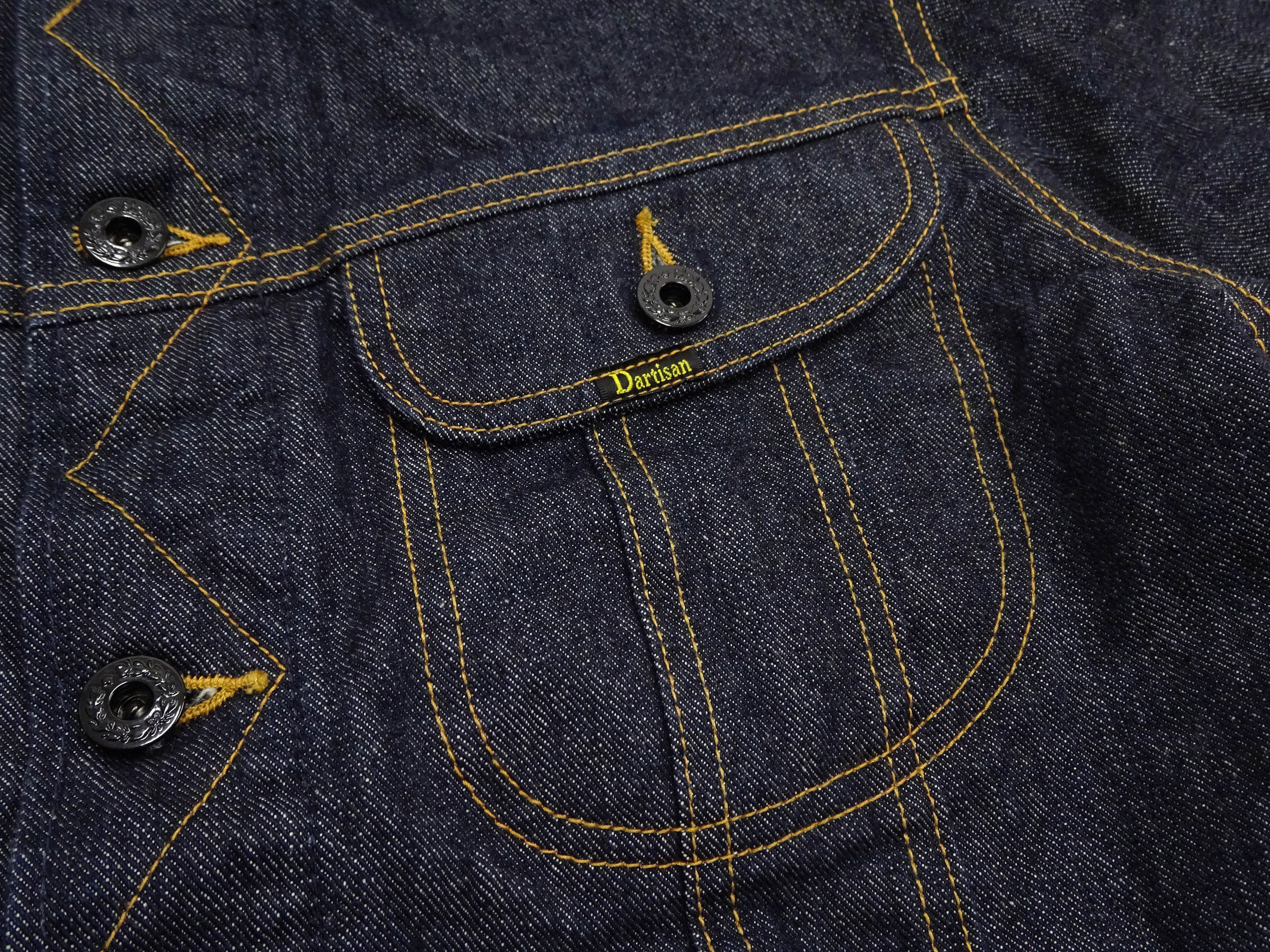 Studio D'Artisan Men's Blanket-Lined Denim Western Jacket - 14oz Left-Hand Twill, Inspired by Lee 101 Storm Rider, Modern Slim Fit, Made in Japan (SDA D4187) - Image 10