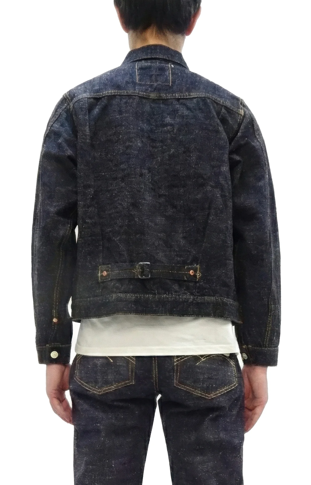 Studio D'Artisan Men's Type I Denim Jacket - 15oz Selvedge Denim Toyoda GL3 Woven, Made in Japan (SDA SD-4101 One-Wash) - Image 5
