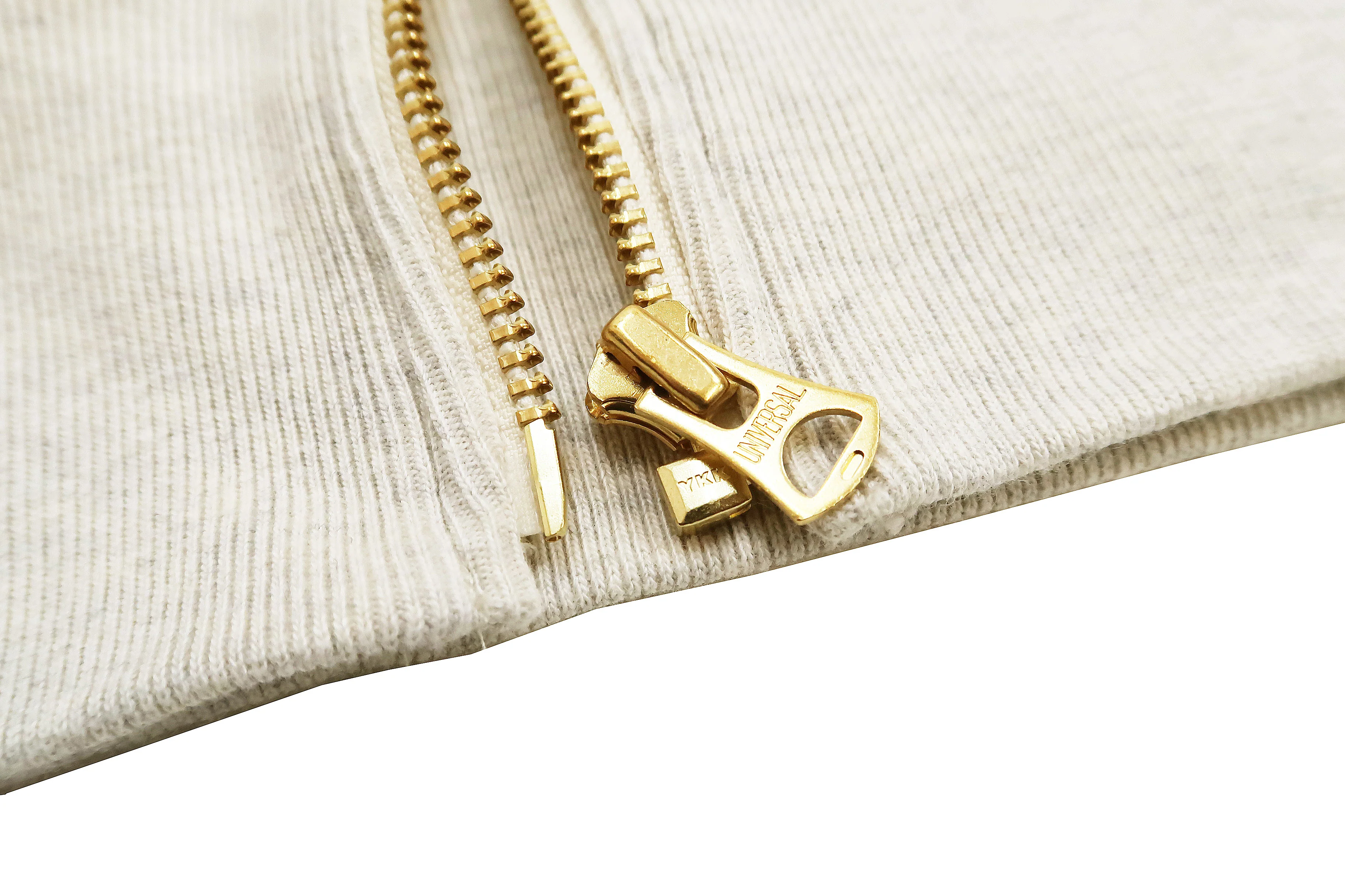 Studio D'artisan Plain Hoodie Men's Solid Zip-Up Hooded Sweatshirt 8087M Oatmeal - Image 12