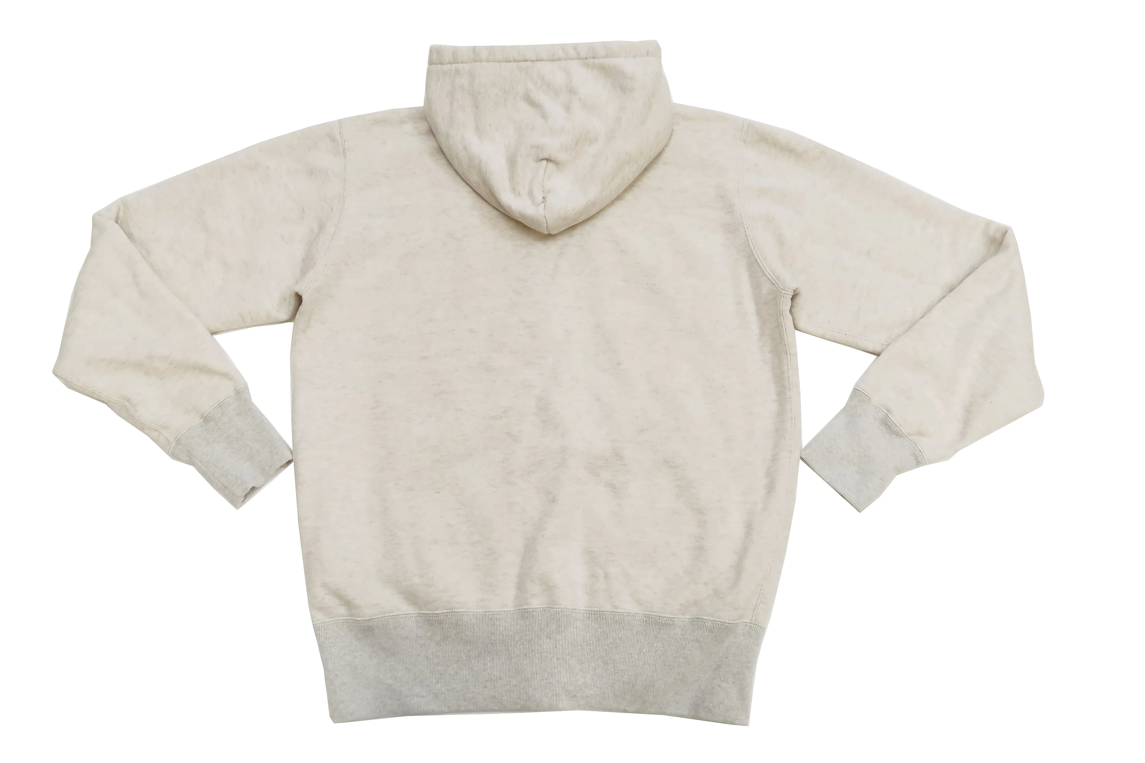 Studio D'artisan Plain Hoodie Men's Solid Zip-Up Hooded Sweatshirt 8087M Oatmeal - Image 13