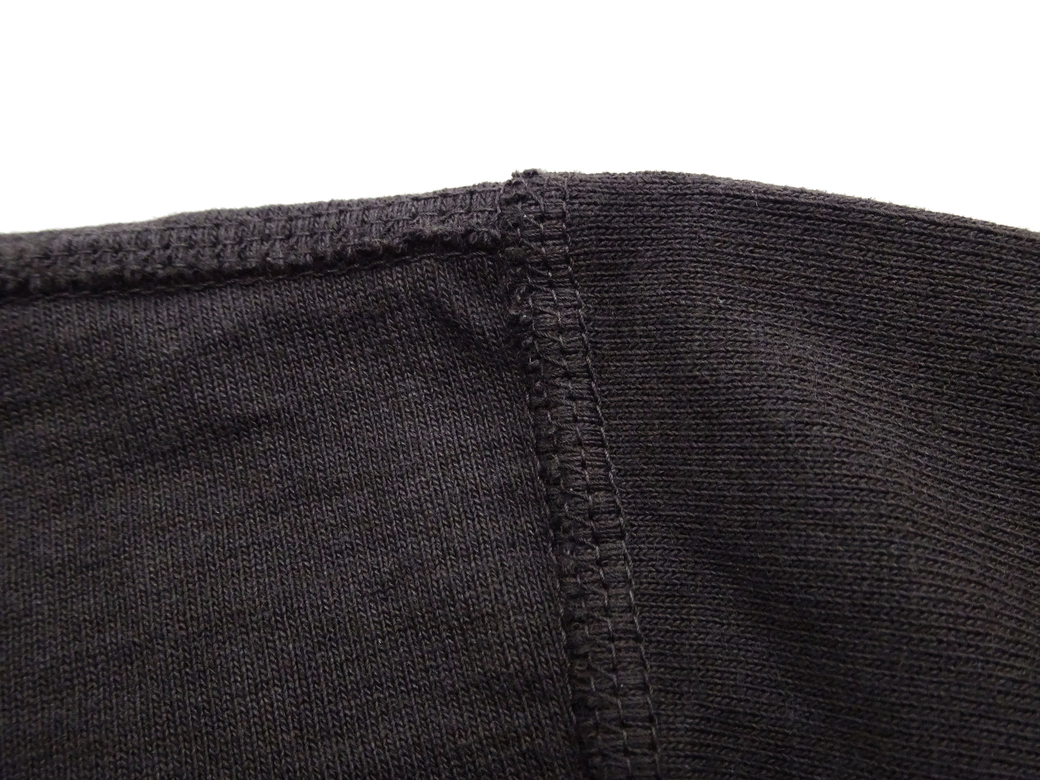 Studio D'artisan Plain T-Shirt Made from Heavyweight Loopwheeled Jersey Fabric Men's Tsuri-Ami Short Sleeve Tee 9913 Charcoal Black (Faded Black) - Image 9