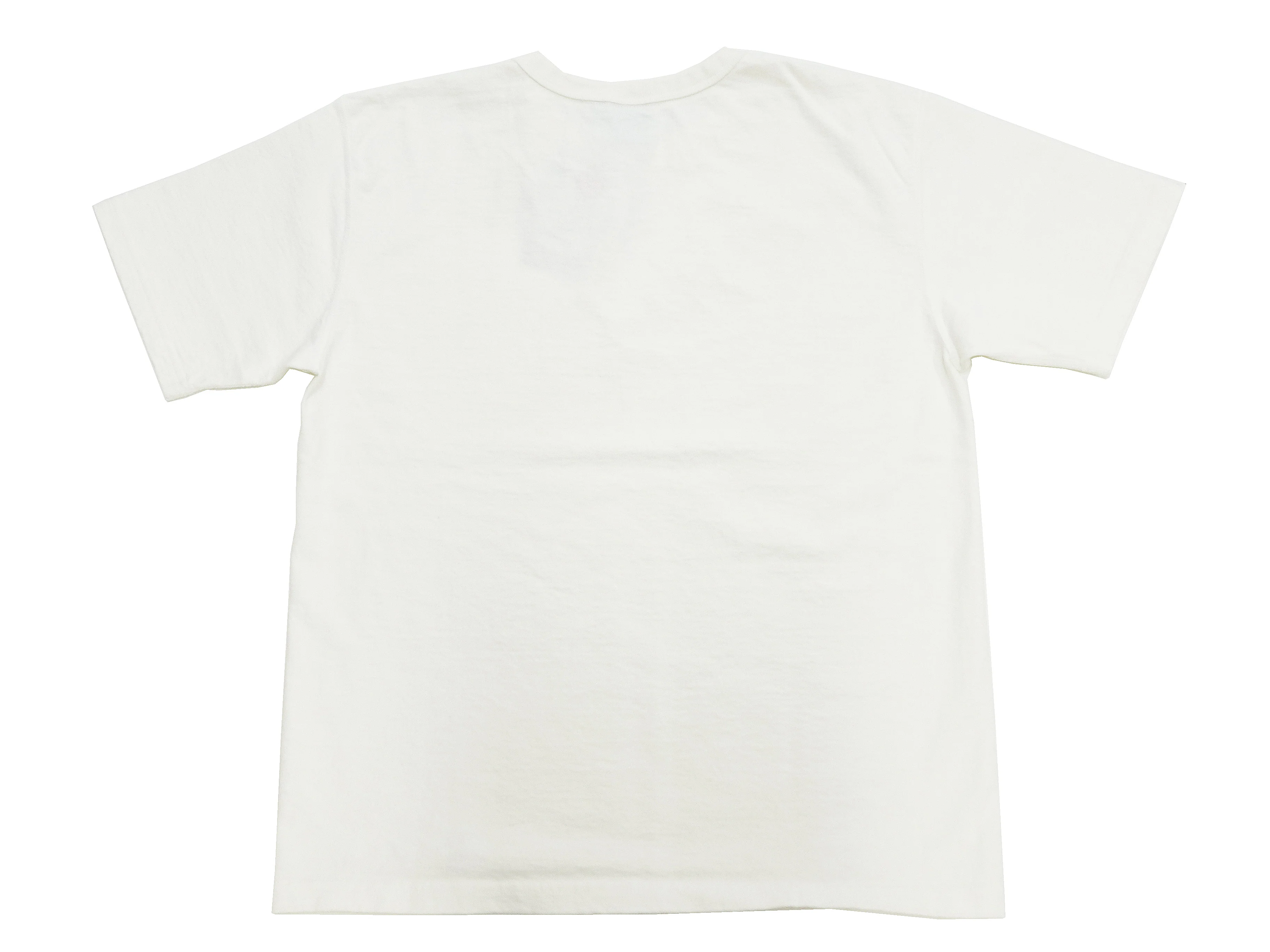 Studio D'artisan Plain T-Shirt Made from Heavyweight Loopwheeled Jersey Fabric Men's Tsuri-Ami Short Sleeve Tee 9913 Off-White - Image 12