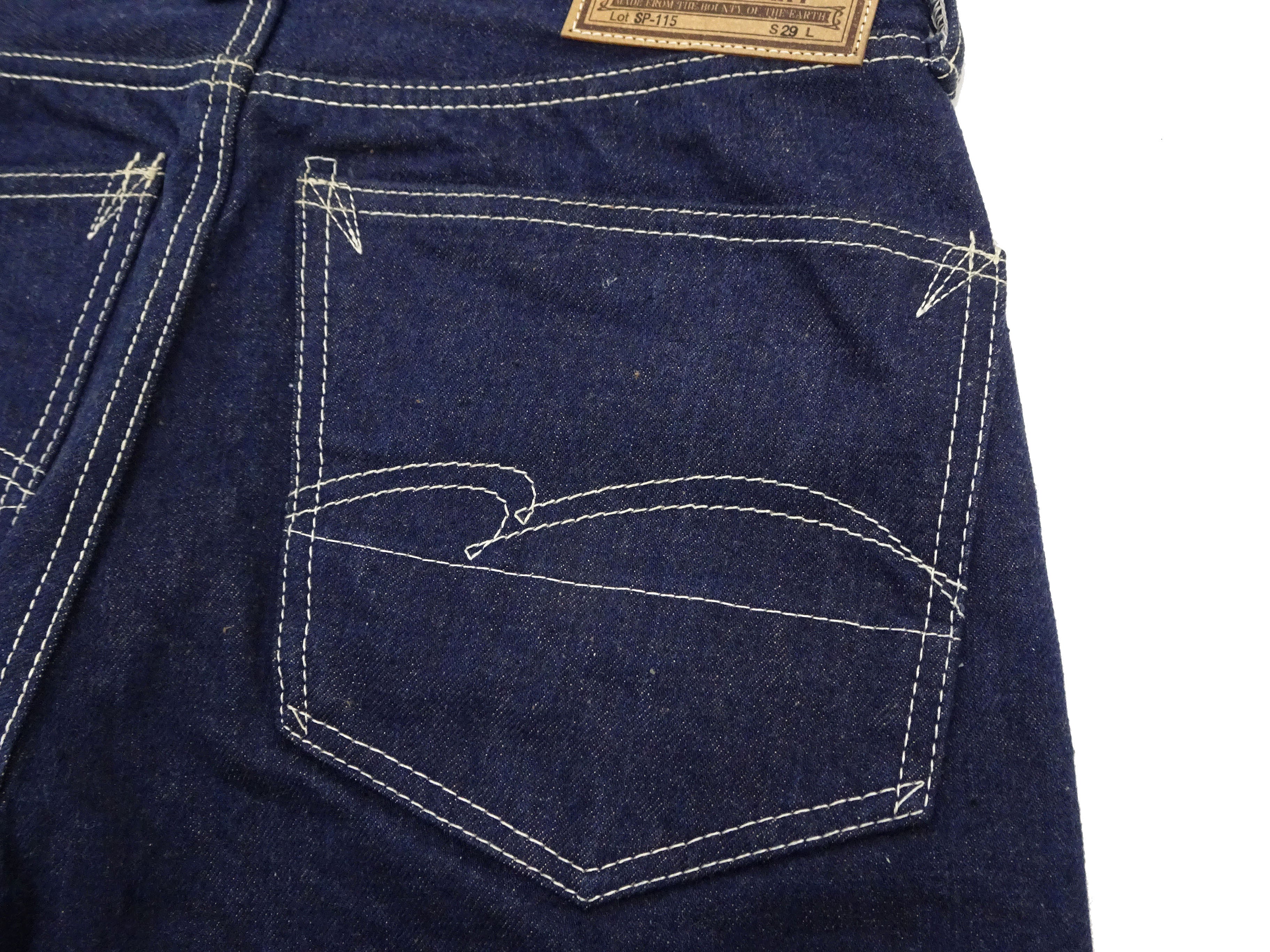 Studio D'artisan Tapered Jeans Men's 15oz. Organic Cotton Indigo Denim Jean Pants SDA SP-115 EARTH DENIM JEANS One-Wash - Image 13