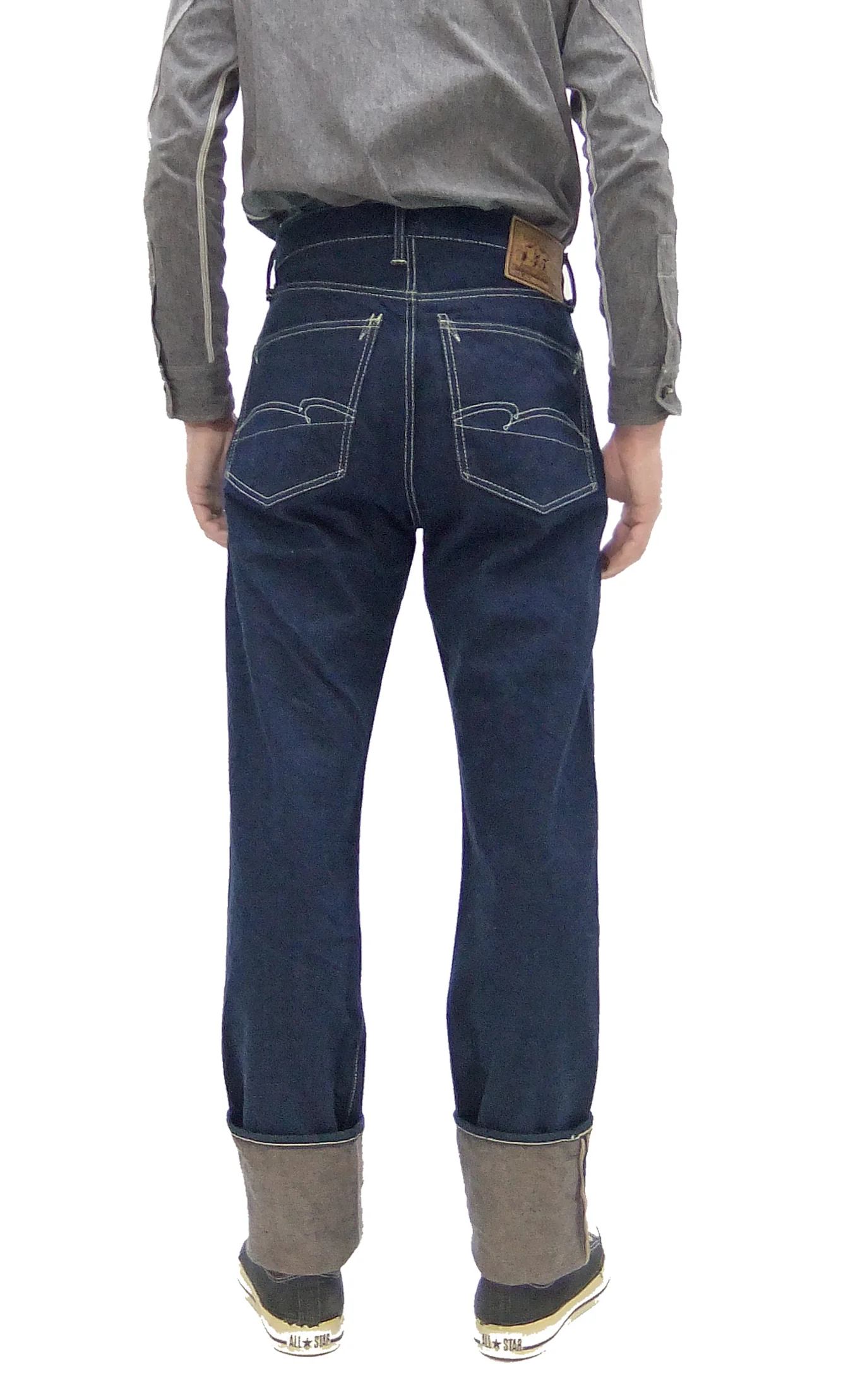 Studio D'artisan Tapered Jeans Men's 15oz. Organic Cotton Indigo Denim Jean Pants SDA SP-115 EARTH DENIM JEANS One-Wash - Image 4