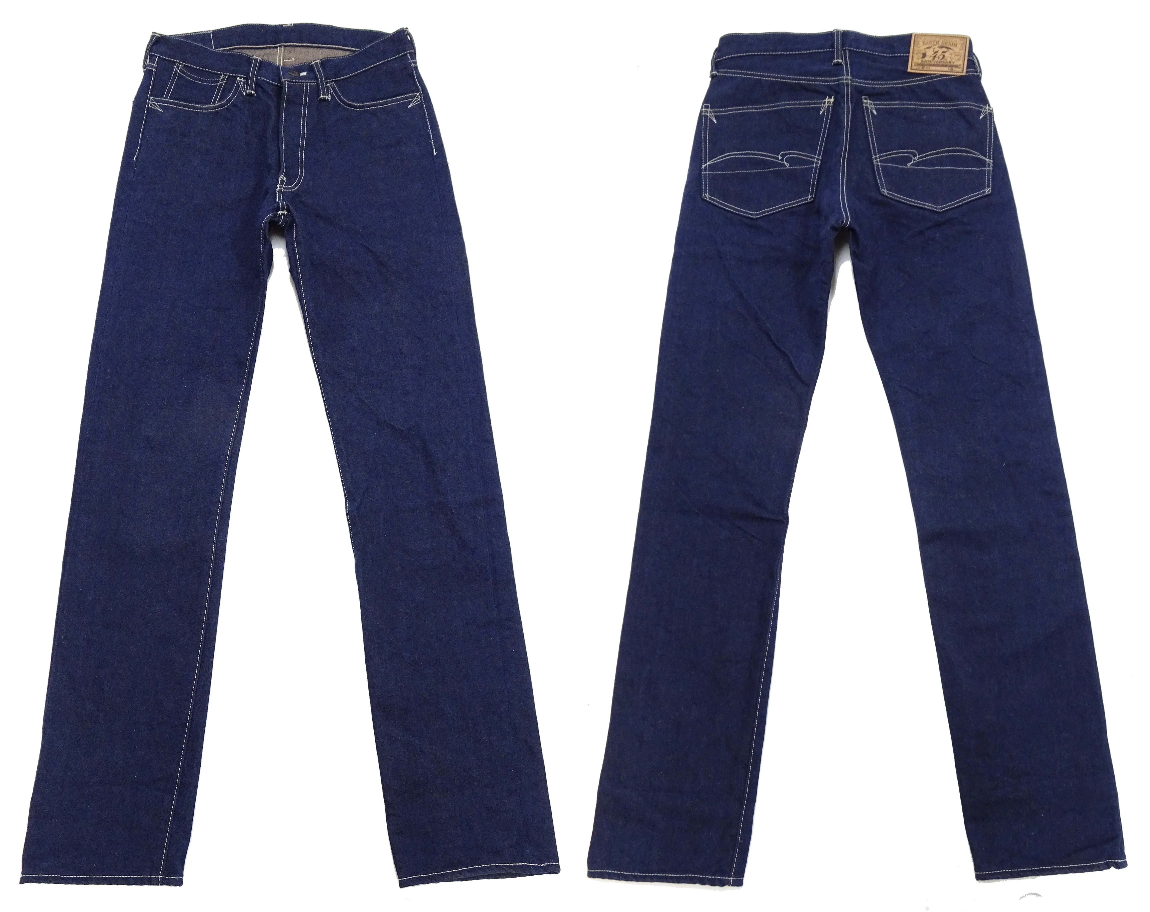 Studio D'artisan Tapered Jeans Men's 15oz. Organic Cotton Indigo Denim Jean Pants SDA SP-115 EARTH DENIM JEANS One-Wash - Image 6
