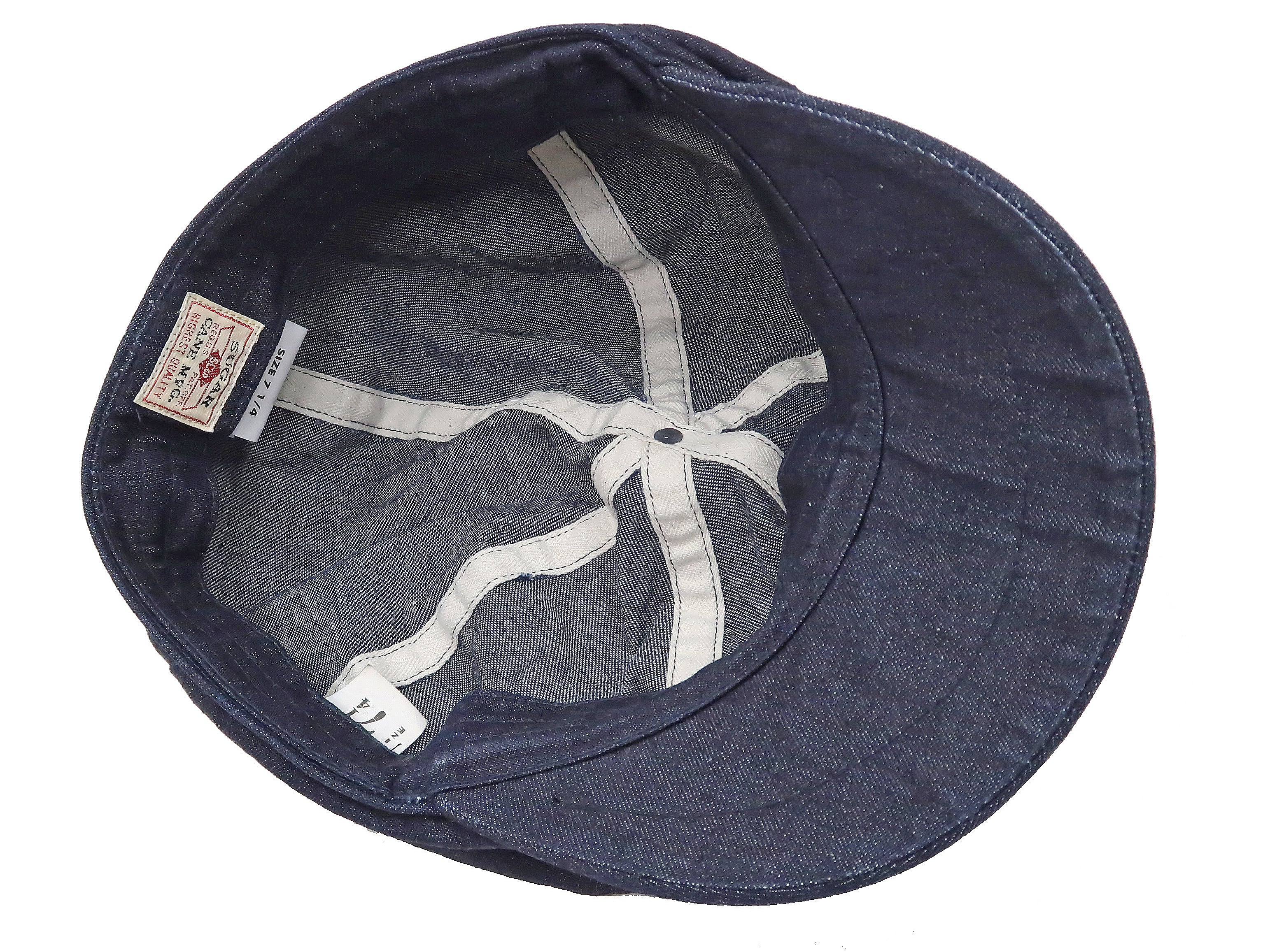 Sugar Cane Applejack Cap Men's Casual Short Brim Denim Work Hat SC02705 - Image 6