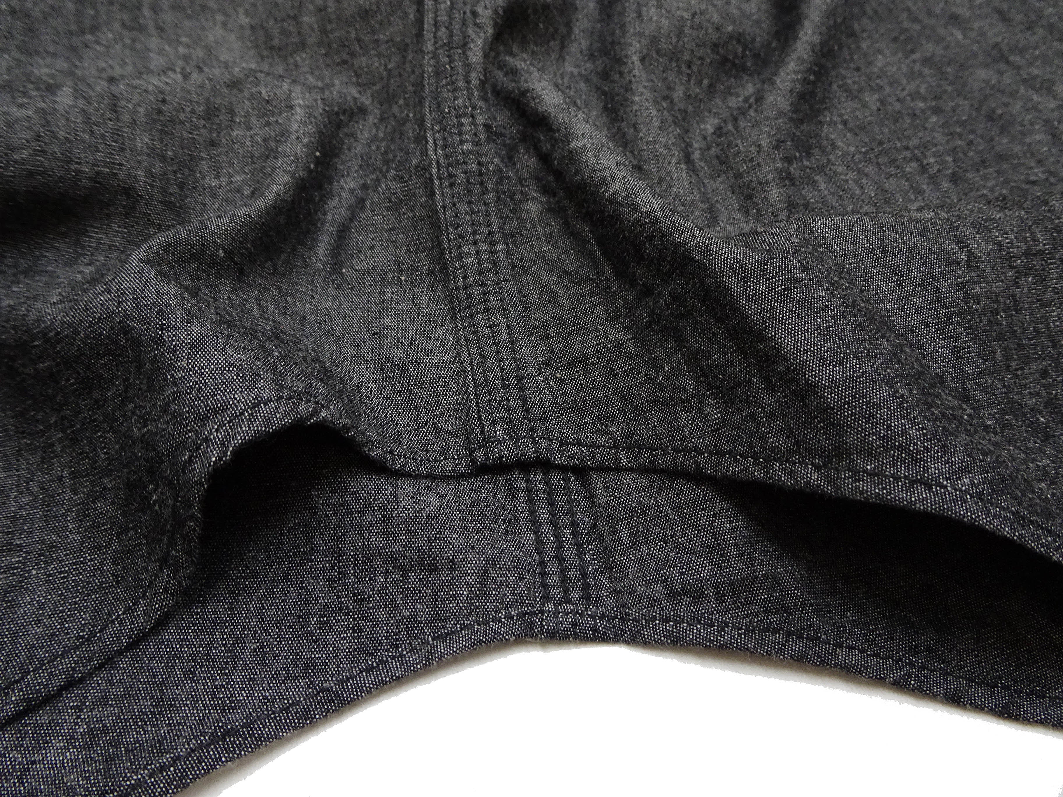 Sugar Cane Black Chambray Shirt Men's Casual Short Sleeve Plain Button Up Work Shirt SC39307 119 Black One Wash - Image 12