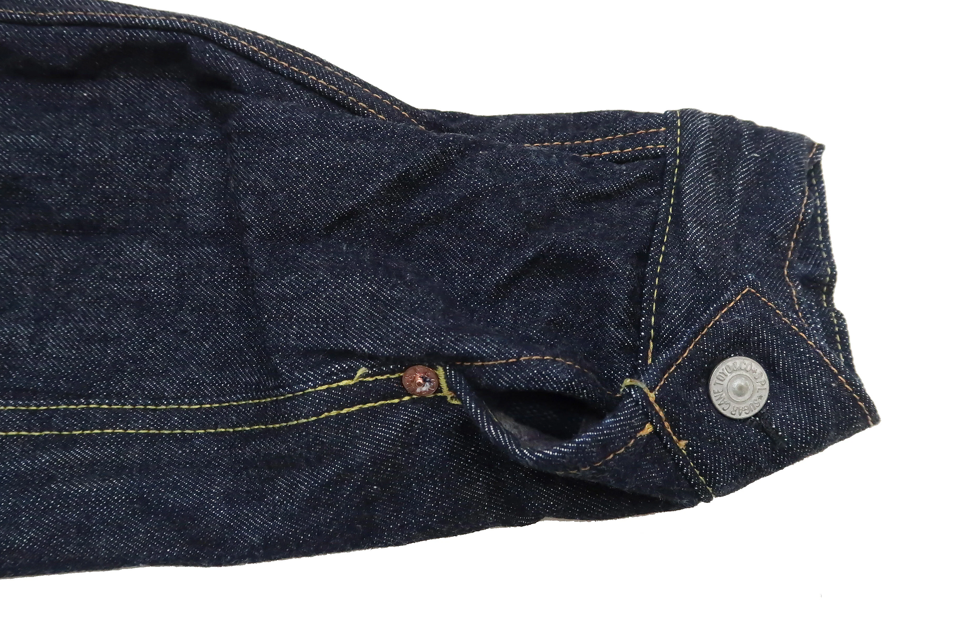 Sugar Cane Blanket Lined Denim Jacket Men's Reissue 1953 Type 2 Trucker Jean Jacket SC15210 421 One Wash Deep Indigo - Image 13