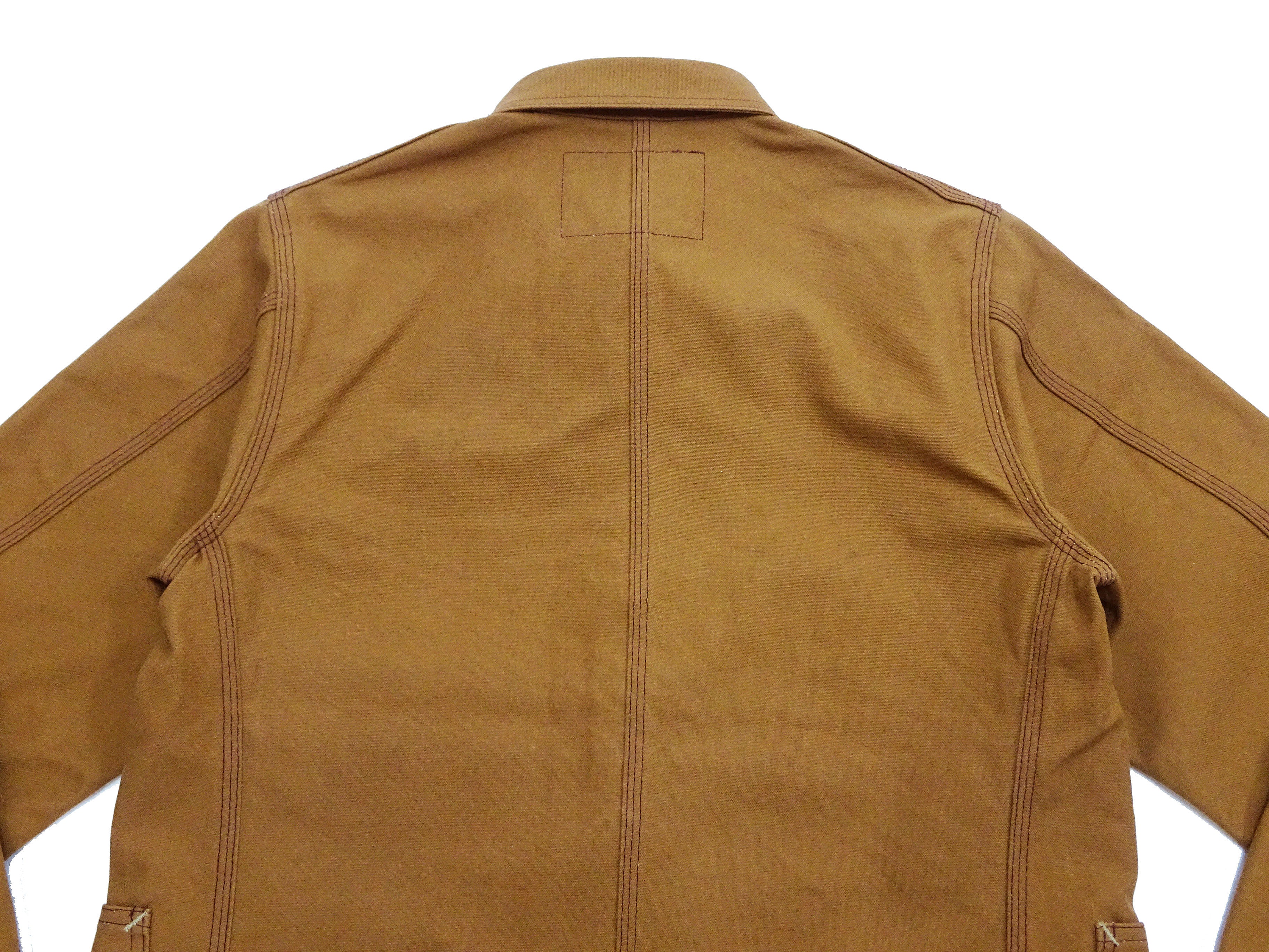 Sugar Cane Brown Duck Canvas Jacket SC15657 Men's Casual 13oz. Work Coat Chore Coat One-Wash - Image 16