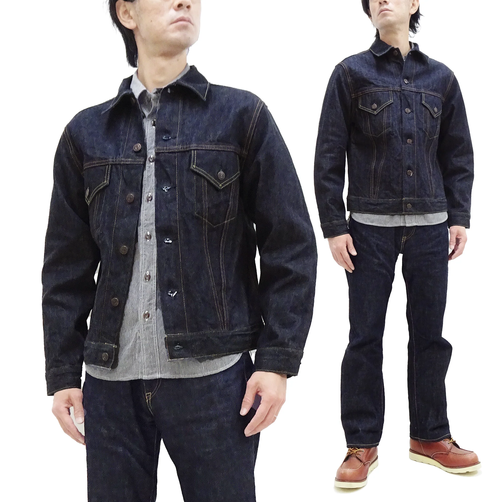 Sugar Cane Denim Jacket Men's 1962 Type 3 Style Jean Jacket SC12962 One-Wash - Image 6