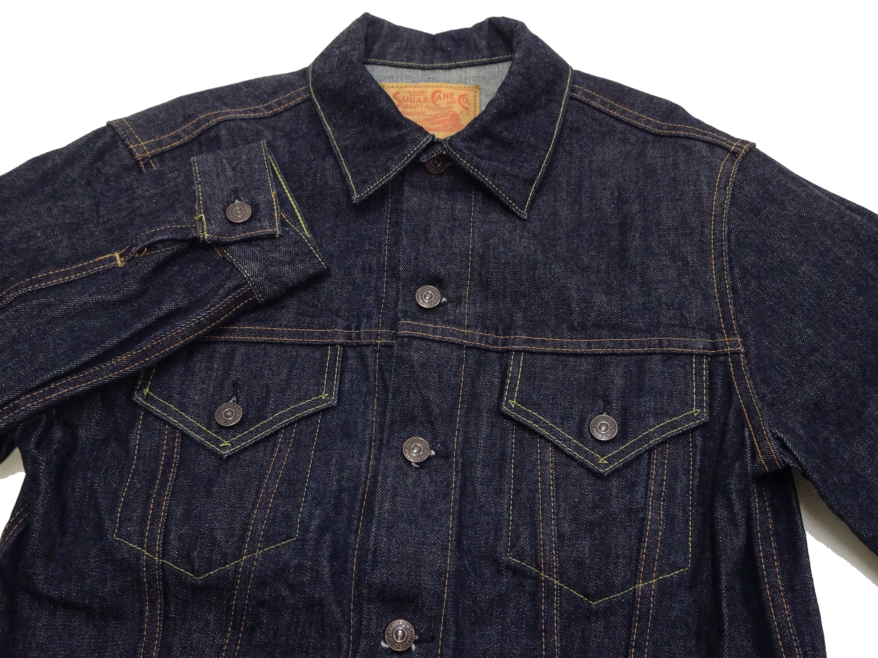 Sugar Cane Denim Jacket Men's 1962 Type 3 Style Jean Jacket SC12962 One-Wash - Image 8