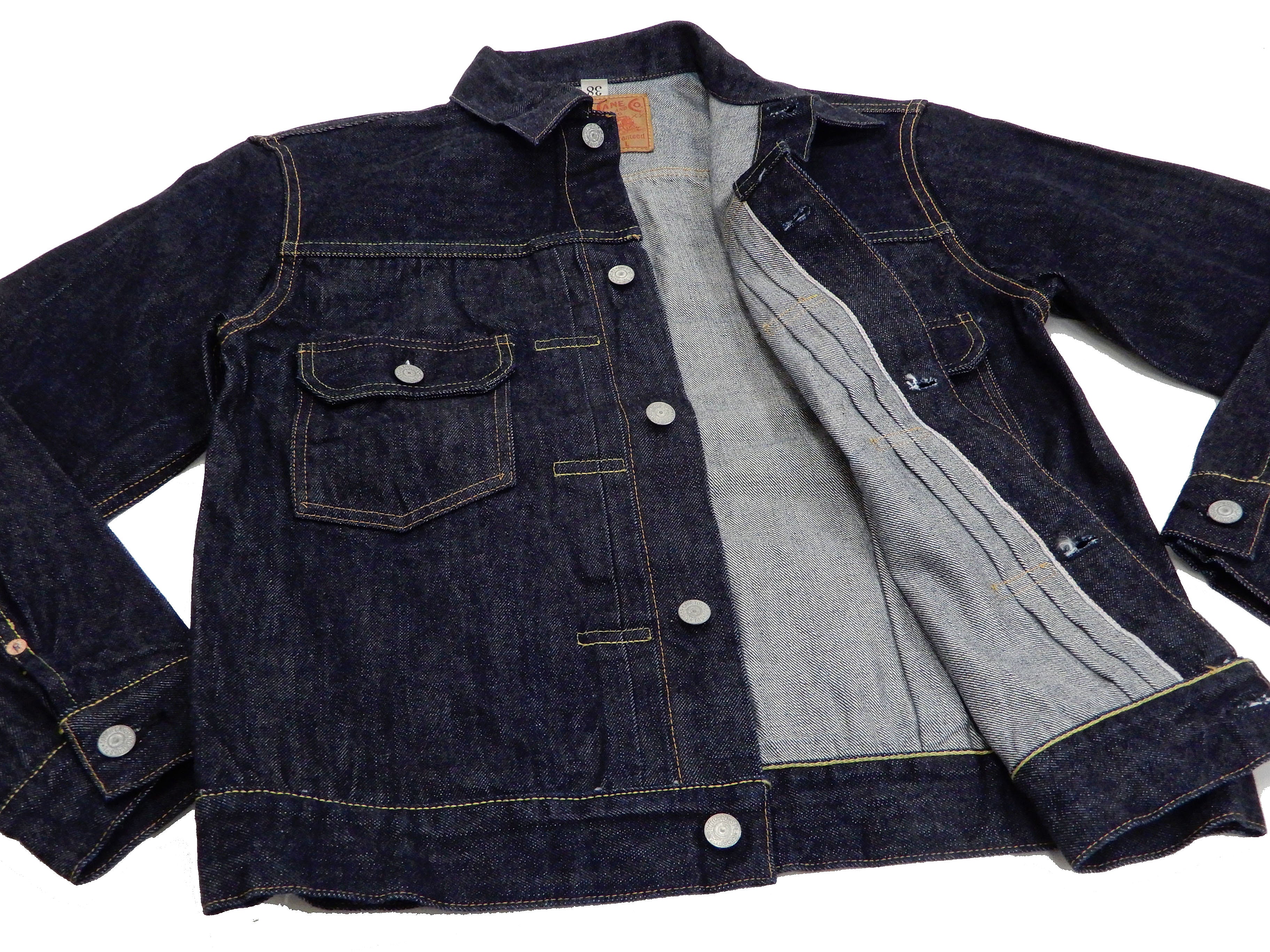 Sugar Cane Denim Trucker Jacket Men's Type 2 1953 Style Jean Jacket SC11953A 421 One Wash Deep blue indigo - Image 10