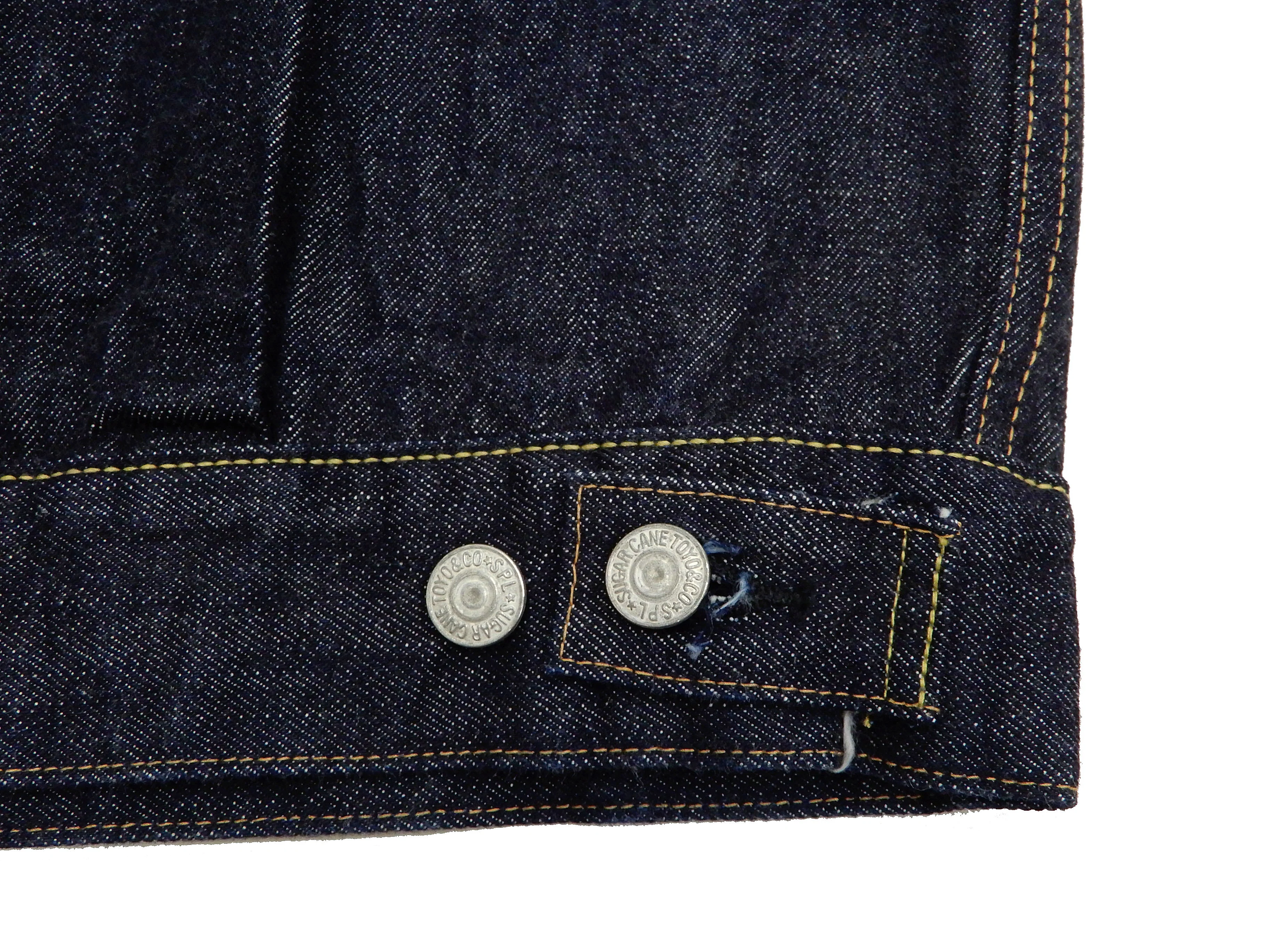 Sugar Cane Denim Trucker Jacket Men's Type 2 1953 Style Jean Jacket SC11953A 421 One Wash Deep blue indigo - Image 14