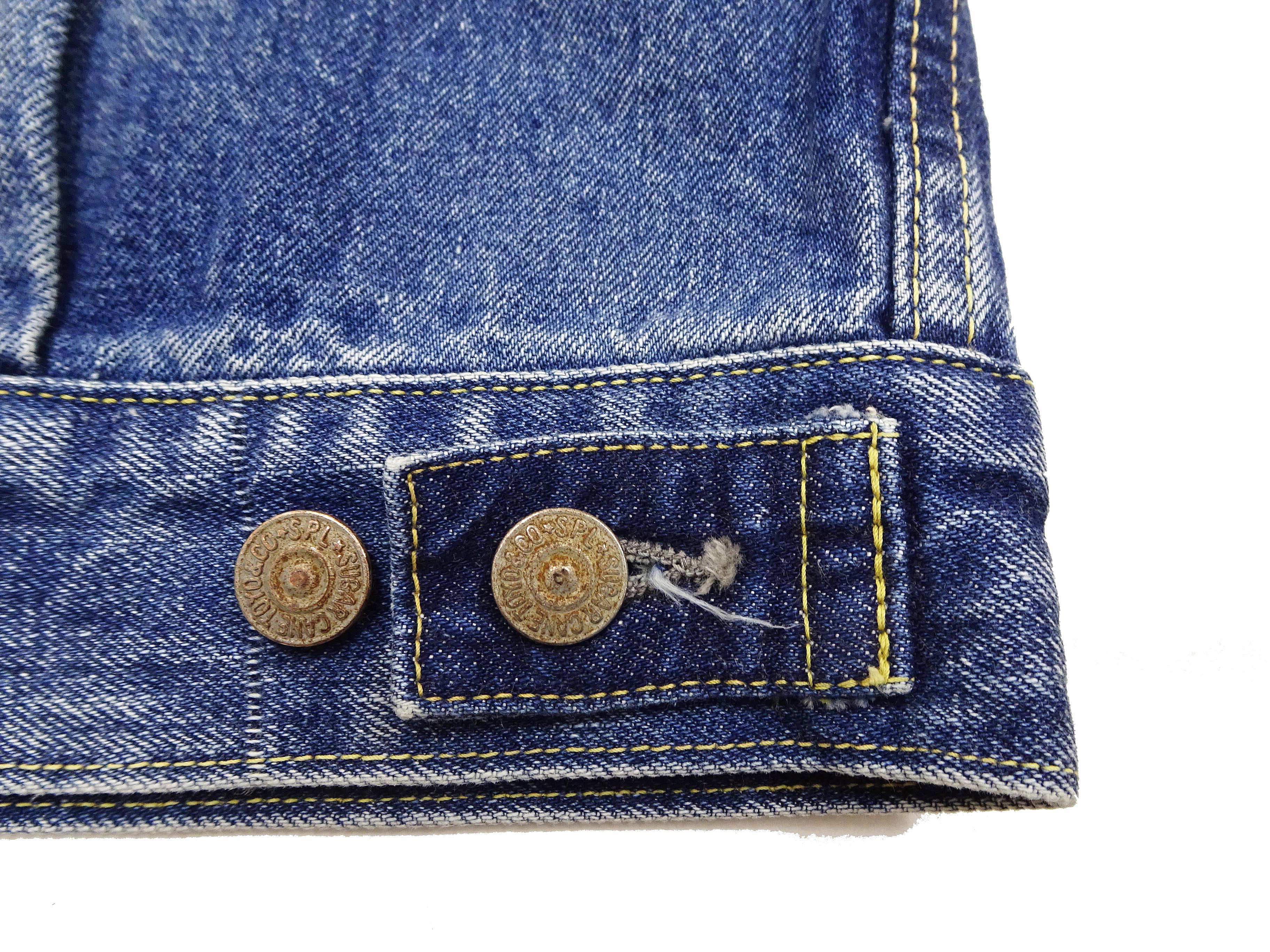 Sugar Cane Faded Denim Jacket SC11953SW Men's Type 2 Style Jean Jacket SC11953SW-429 - Image 15