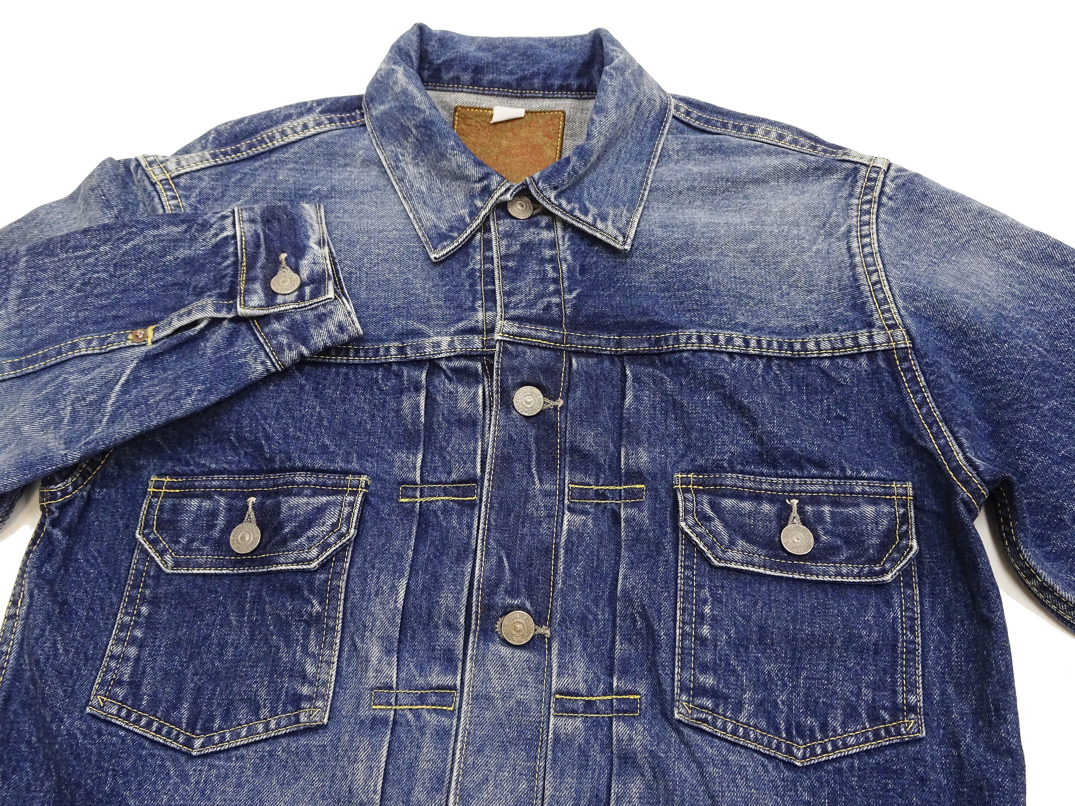 Sugar Cane Faded Denim Jacket SC11953SW Men's Type 2 Style Jean Jacket SC11953SW-429 - Image 8