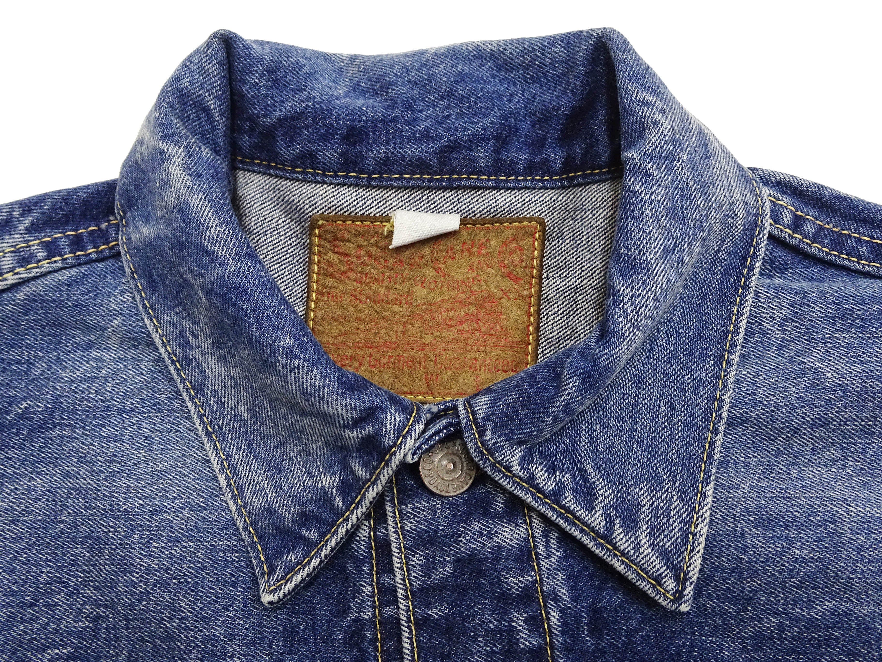 Sugar Cane Faded Denim Jacket SC11953SW Men's Type 2 Style Jean Jacket SC11953SW-429 - Image 9
