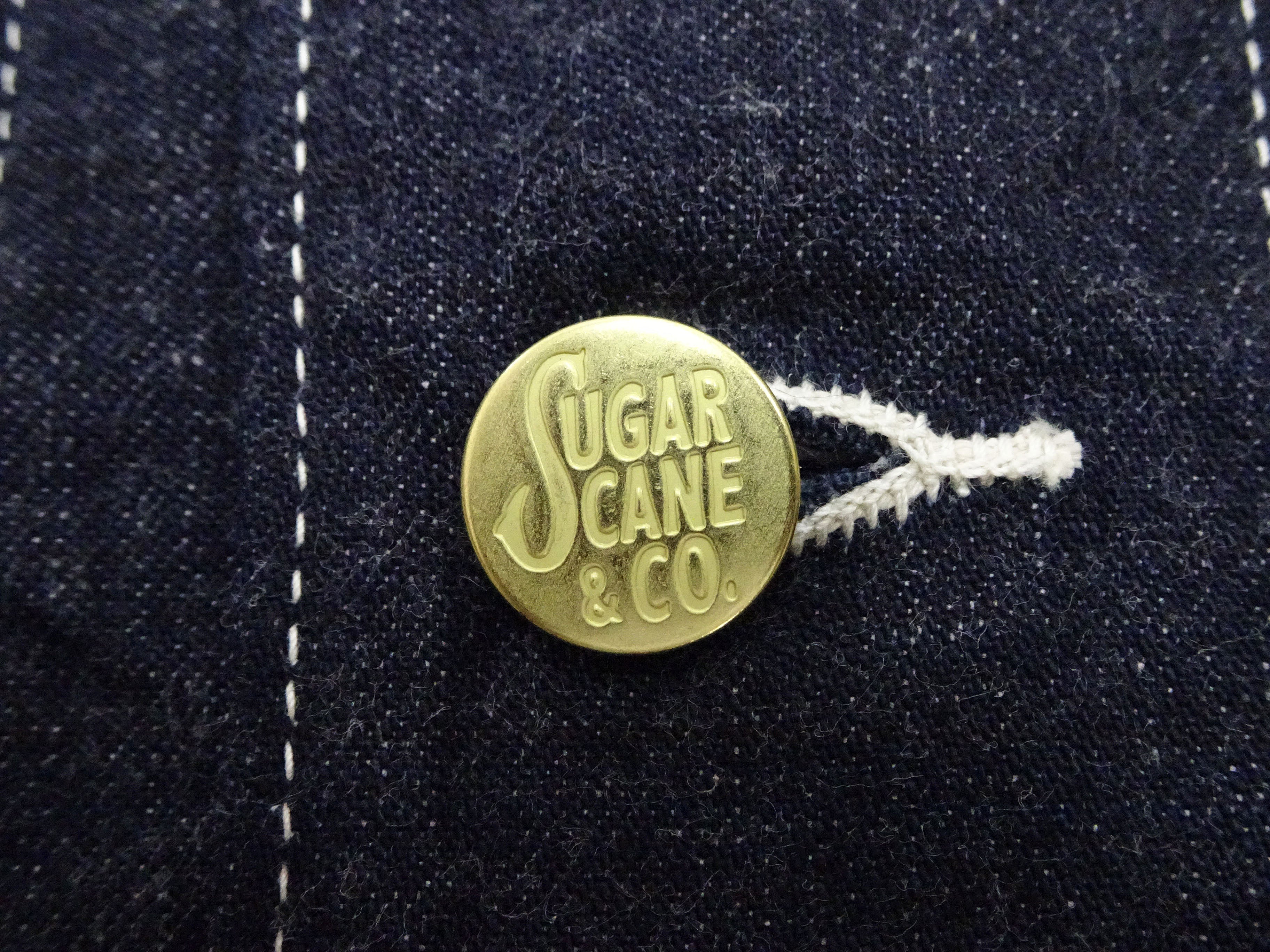Sugar Cane Jacket SC15655 Men's Casual 11oz. Denim Work Coat Chore Coat Indigo One-Wash - Image 12