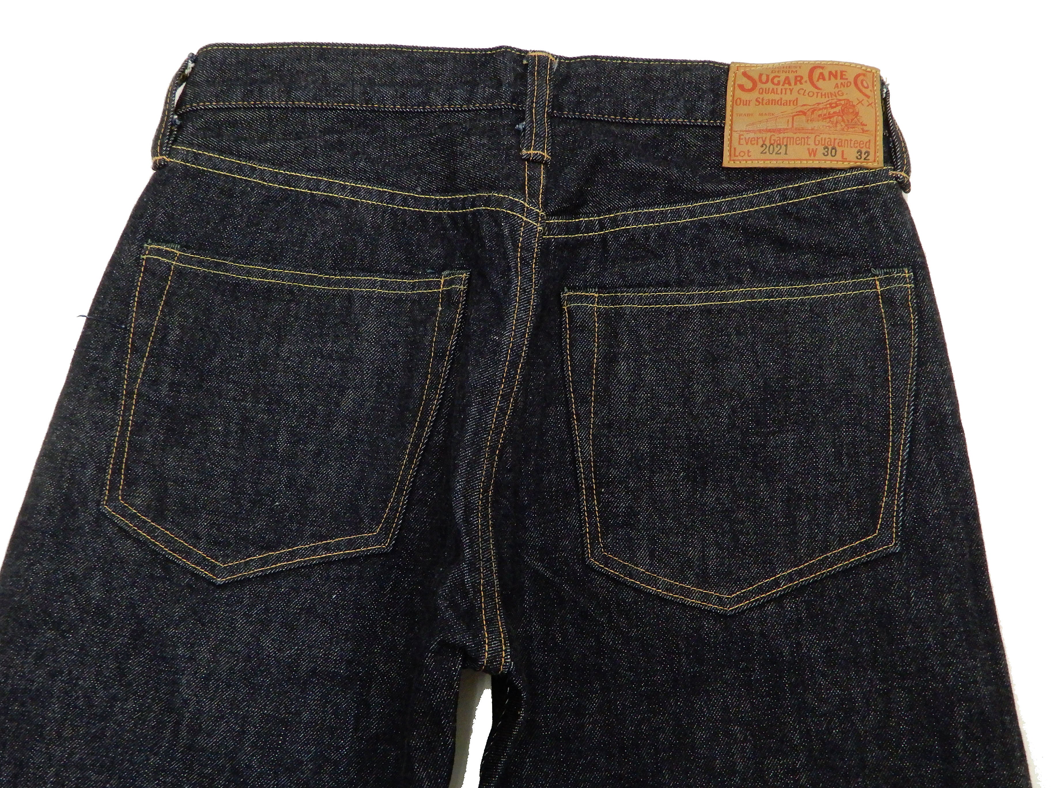 Sugar Cane Jeans Men's Slim Tapered Fit One-Washed 14.25 Oz. Japanese Selvedge Denim SC42021A - Image 10