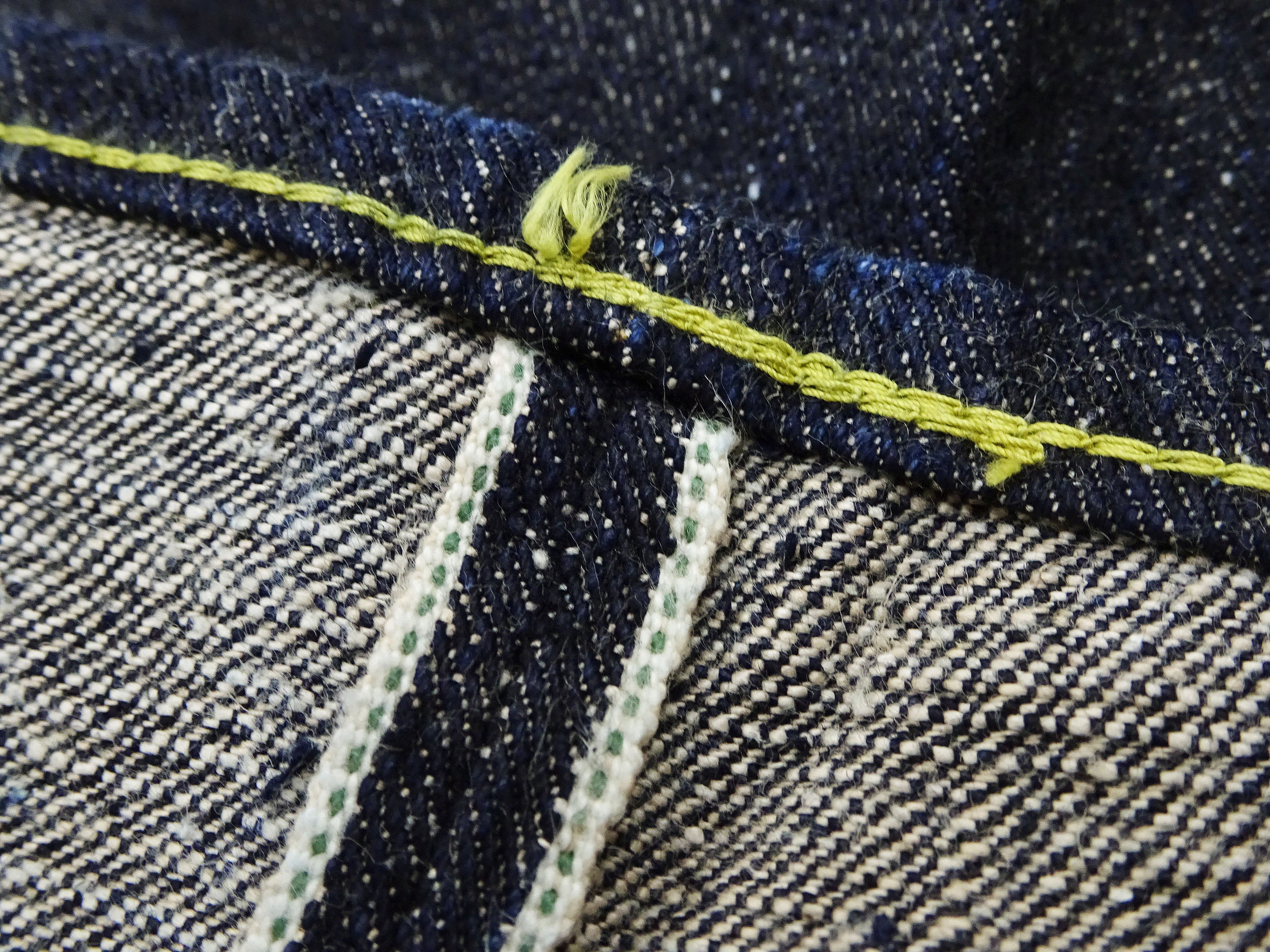 Sugar Cane Jeans SC40301 Men's 14 oz. Sugar Cane Fiber Denim Jeans Lot. 301 Regular Straight Fit Okinawan Ryukyu Indigo Denim Pants - Image 14