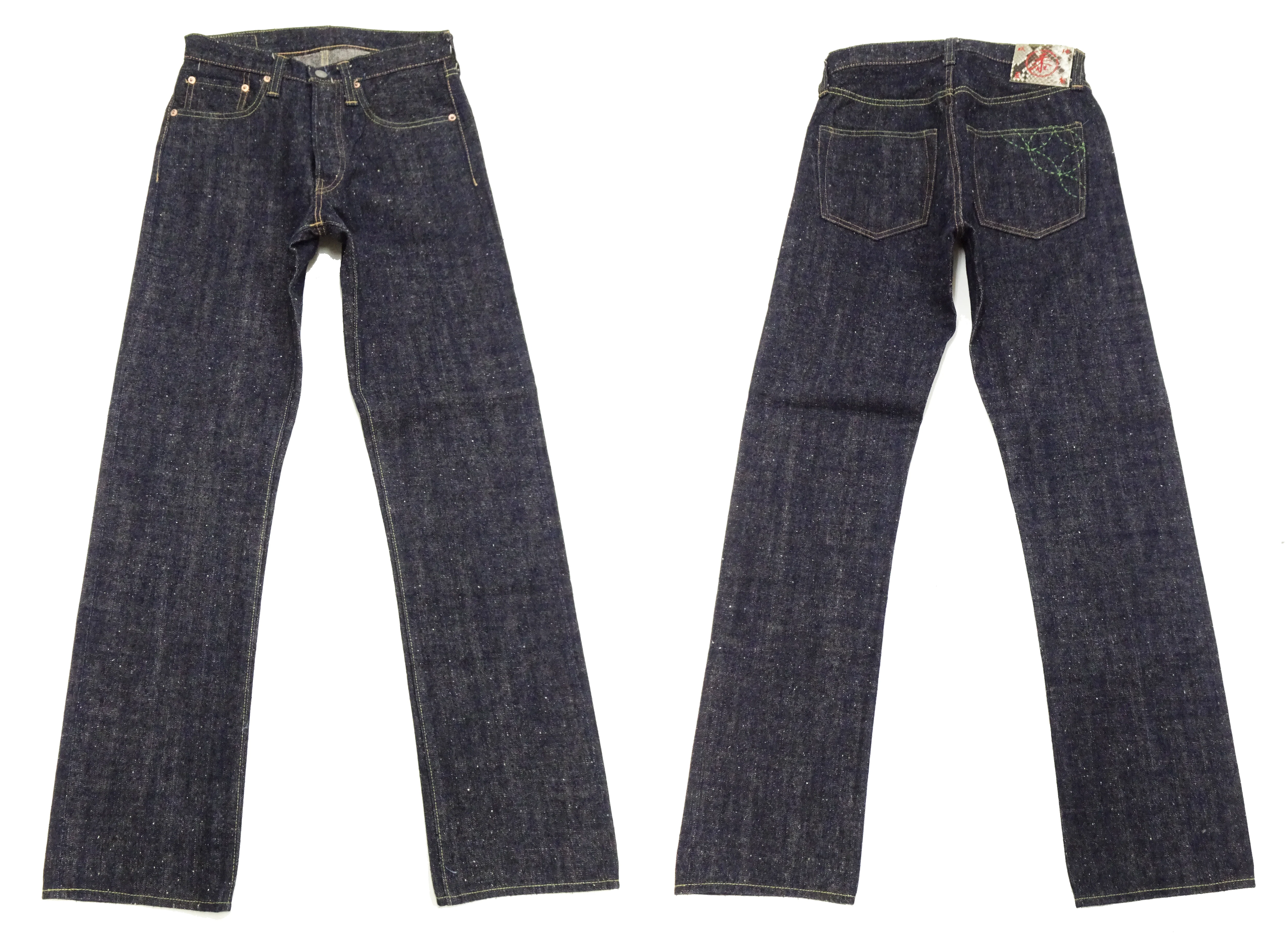 Sugar Cane Jeans SC40301 Men's 14 oz. Sugar Cane Fiber Denim Jeans Lot. 301 Regular Straight Fit Okinawan Ryukyu Indigo Denim Pants - Image 6
