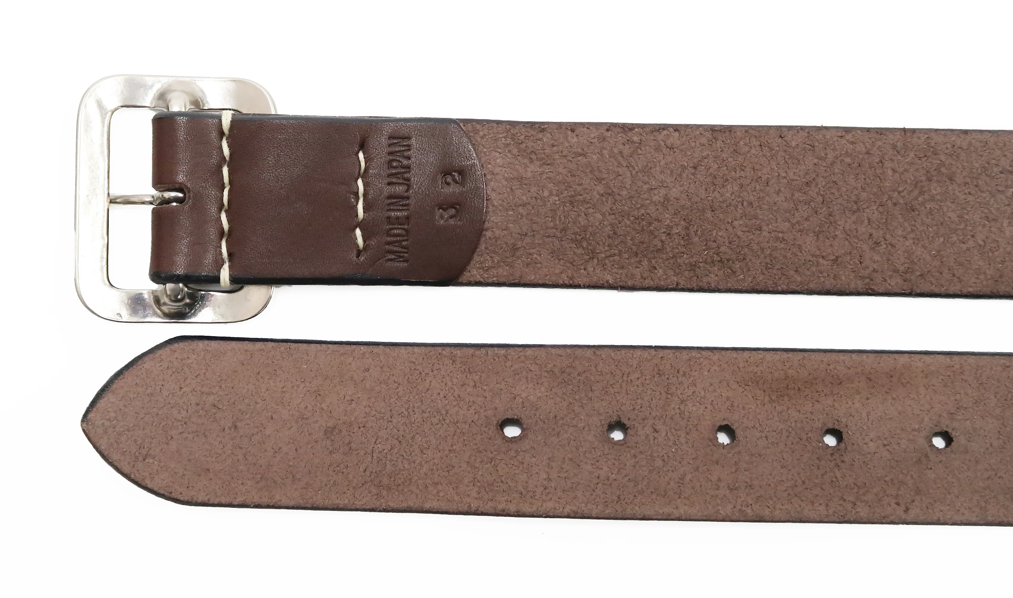 Sugar Cane Belt Men's Ccasual 40mm Wide/4mm Thick Cowhide Leather Belt with Single Prong Square-Shaped Buckle SC02320 138 Brown - Image 4