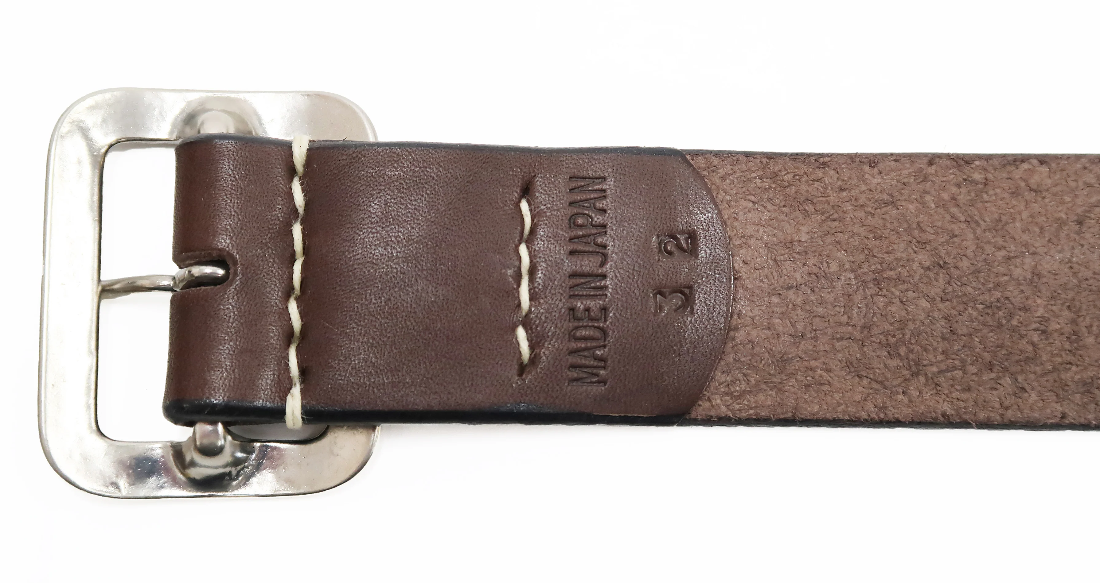Sugar Cane Belt Men's Ccasual 40mm Wide/4mm Thick Cowhide Leather Belt with Single Prong Square-Shaped Buckle SC02320 138 Brown - Image 6