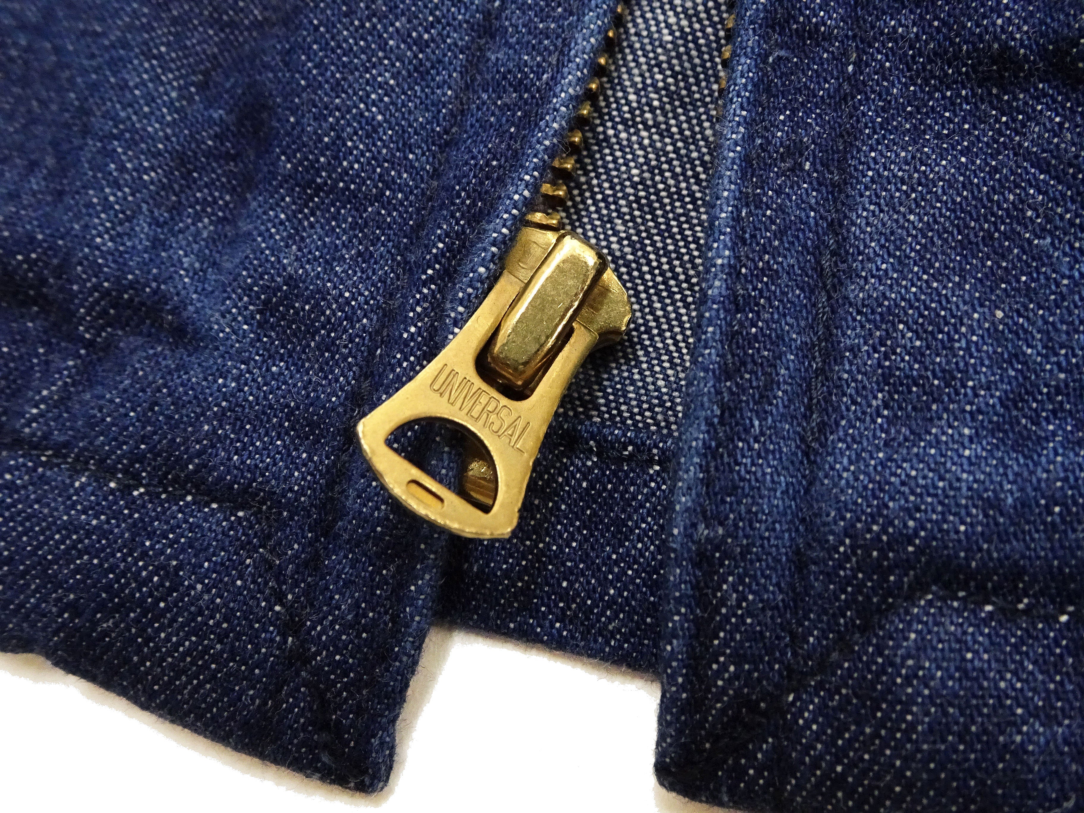 Sugar Cane Men's Denim Sports Jacket, 1950s American Style Unlined Lightweight Cotton Denim Jacket, Made in Japan (SC15913 128 Navy) - Image 14