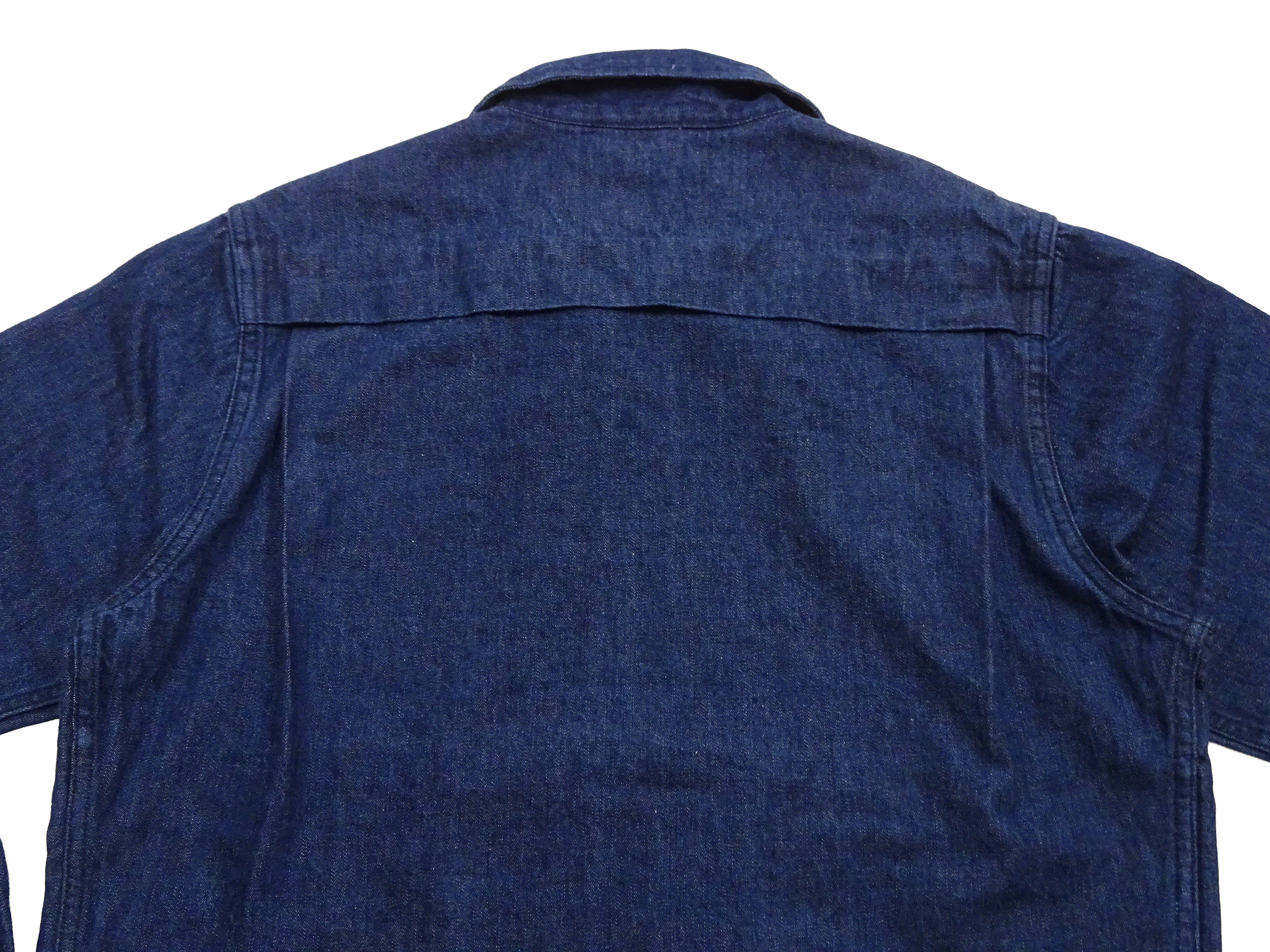 Sugar Cane Men's Denim Sports Jacket, 1950s American Style Unlined Lightweight Cotton Denim Jacket, Made in Japan (SC15913 128 Navy) - Image 17
