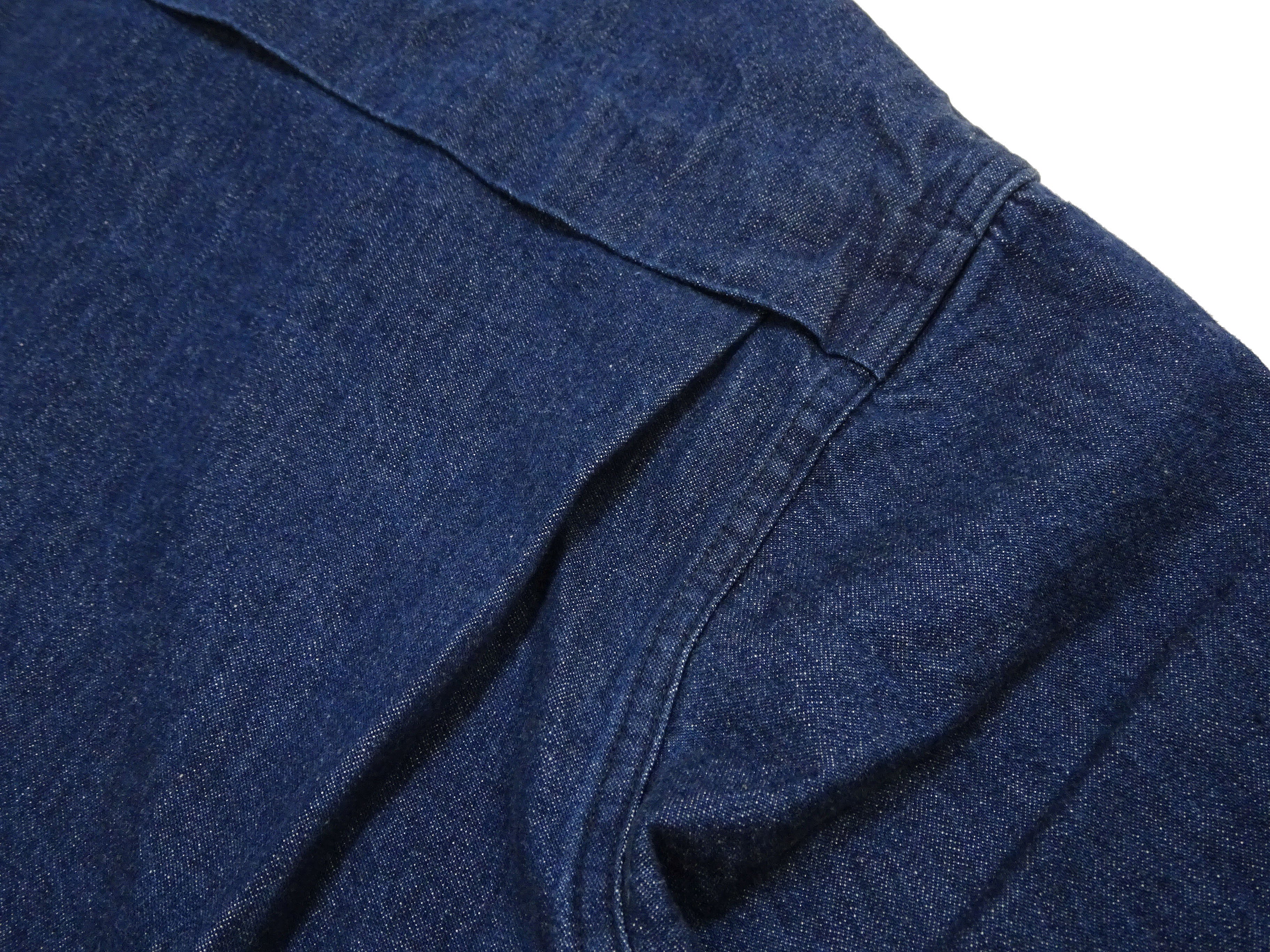Sugar Cane Men's Denim Sports Jacket, 1950s American Style Unlined Lightweight Cotton Denim Jacket, Made in Japan (SC15913 128 Navy) - Image 18