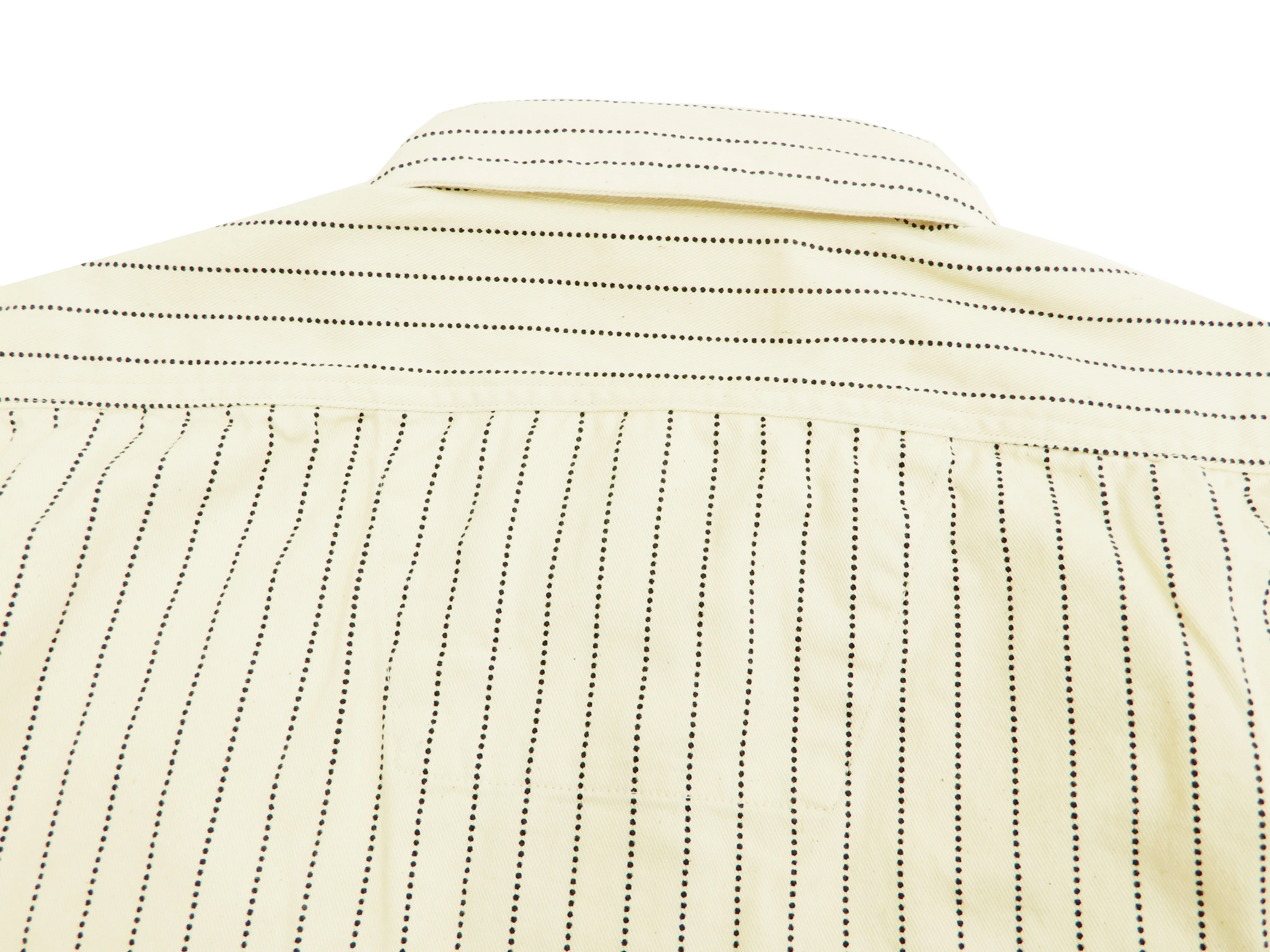 Sugar Cane Men's Ecru Colour Wabash Stripe Work Shirt Long Sleeve Shirt SC27076 - Image 11