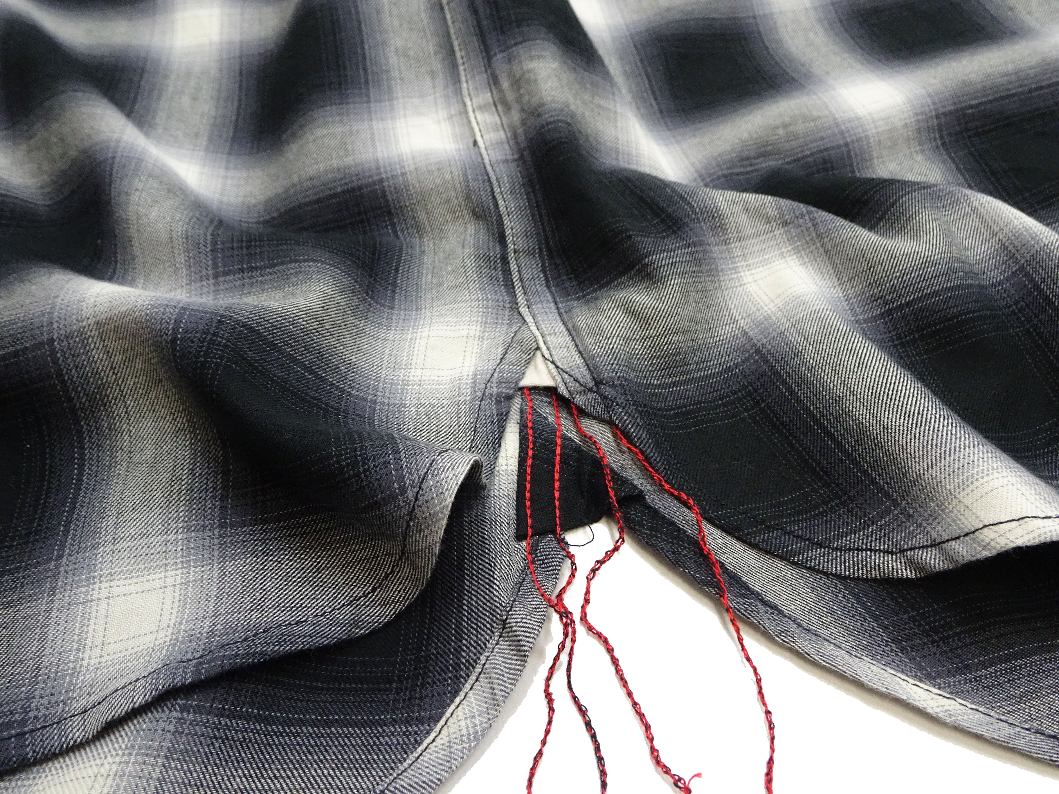 Sugar Cane Ombre Plaid Work Shirt Men's Casual Vintage-Style Short Sleeve Check Button Up Shirt SC39519 119 Black - Image 10