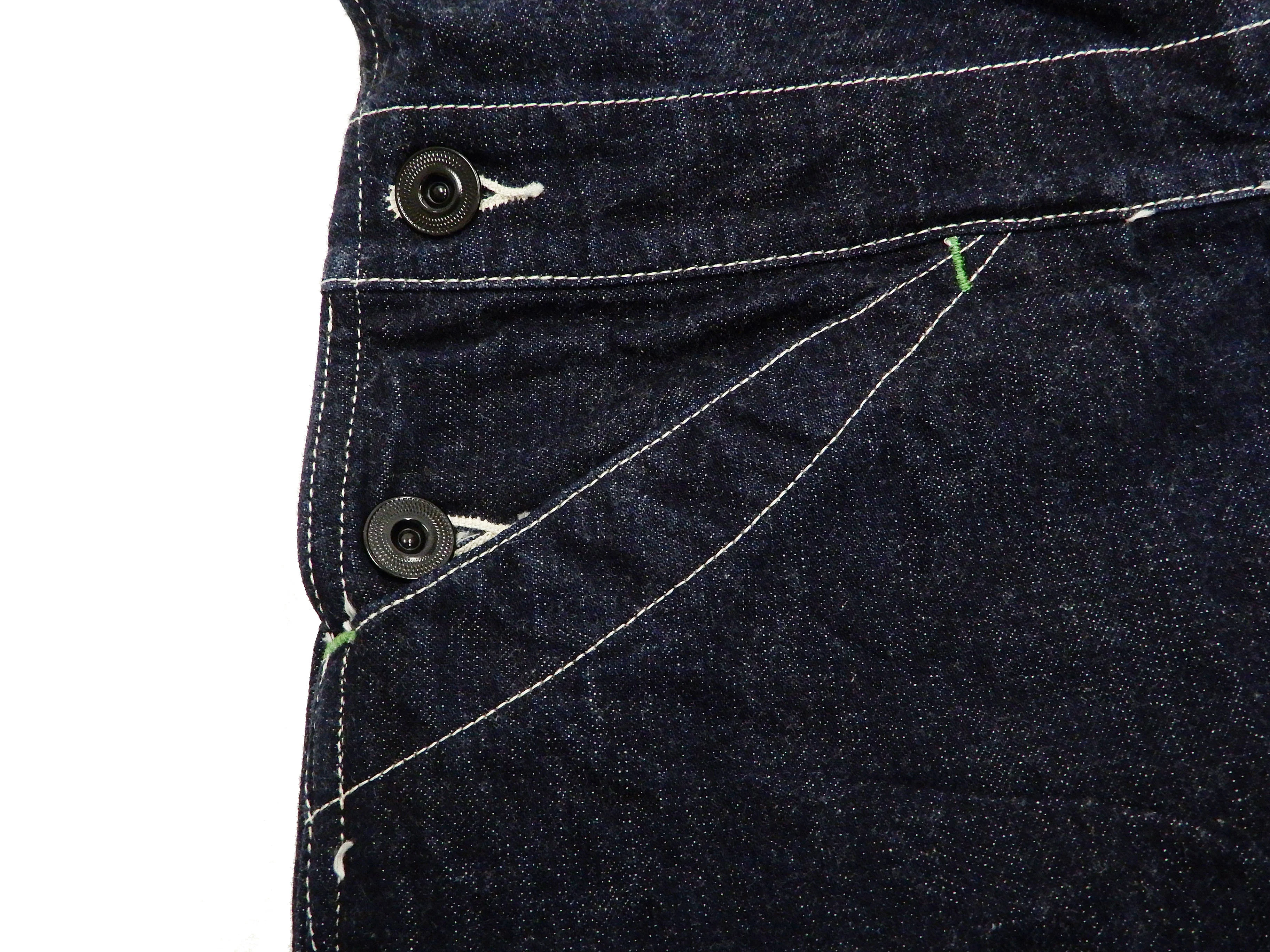 Sugar Cane Overall Men's 11 Oz. Blue Denim Bib Overalls Toyo Enterprises SC42242 - Image 12