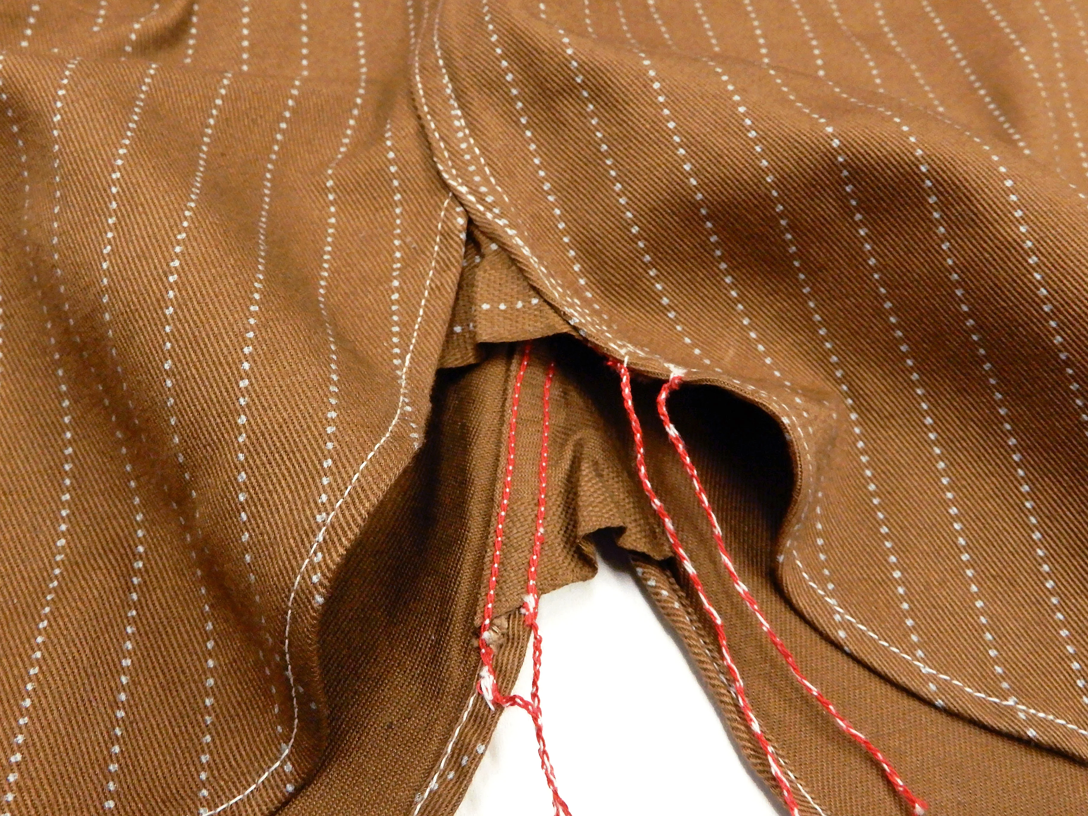 Sugar Cane Shirt Men's Brown Color Wabash Stripe Long Sleeve Work Shirt SC28516 - Image 10