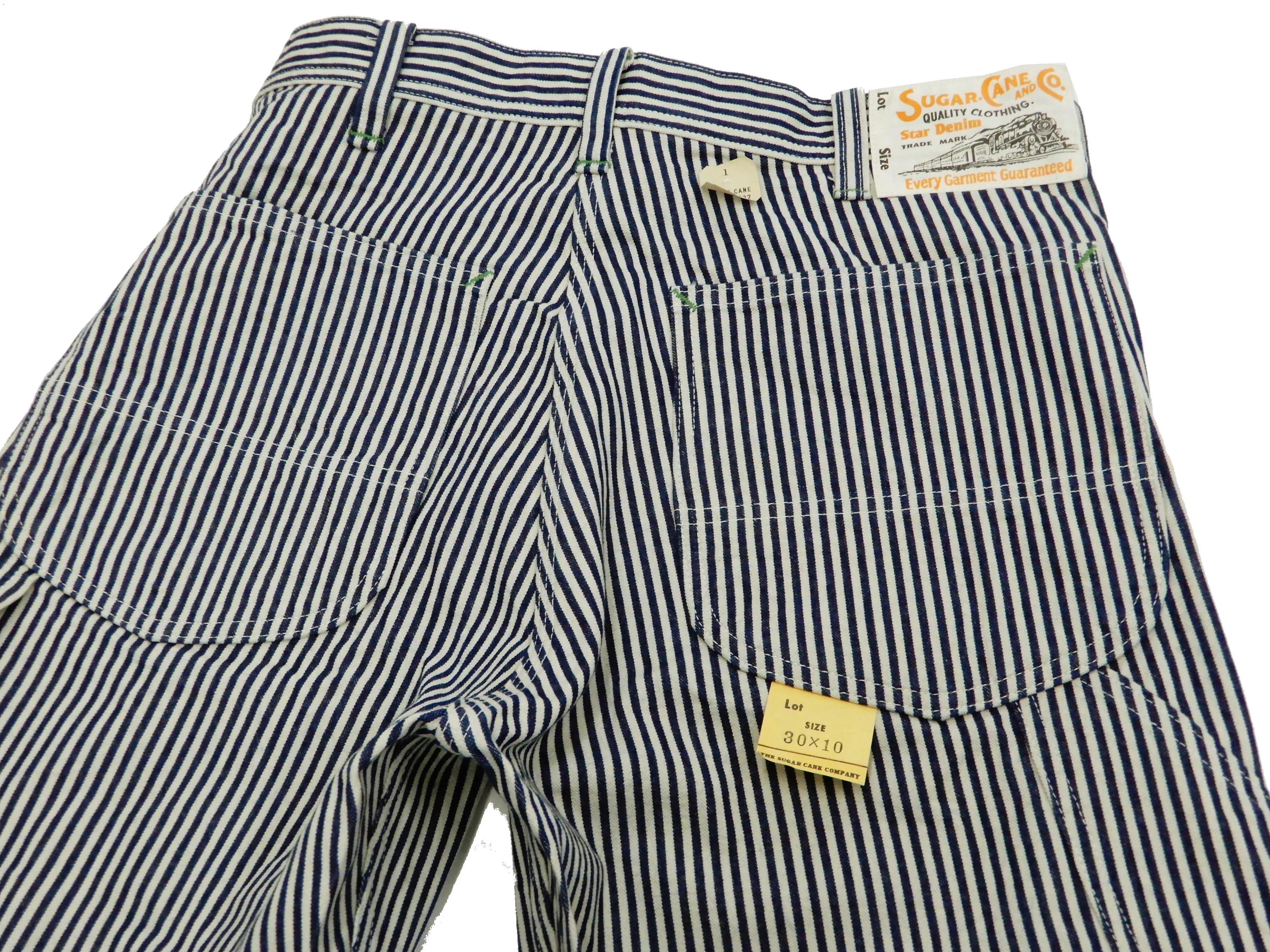 Sugar Cane Shorts Men's Casual Stylish 11 Oz. Hickory Stripe Painters Shorts SC51842 - Image 12