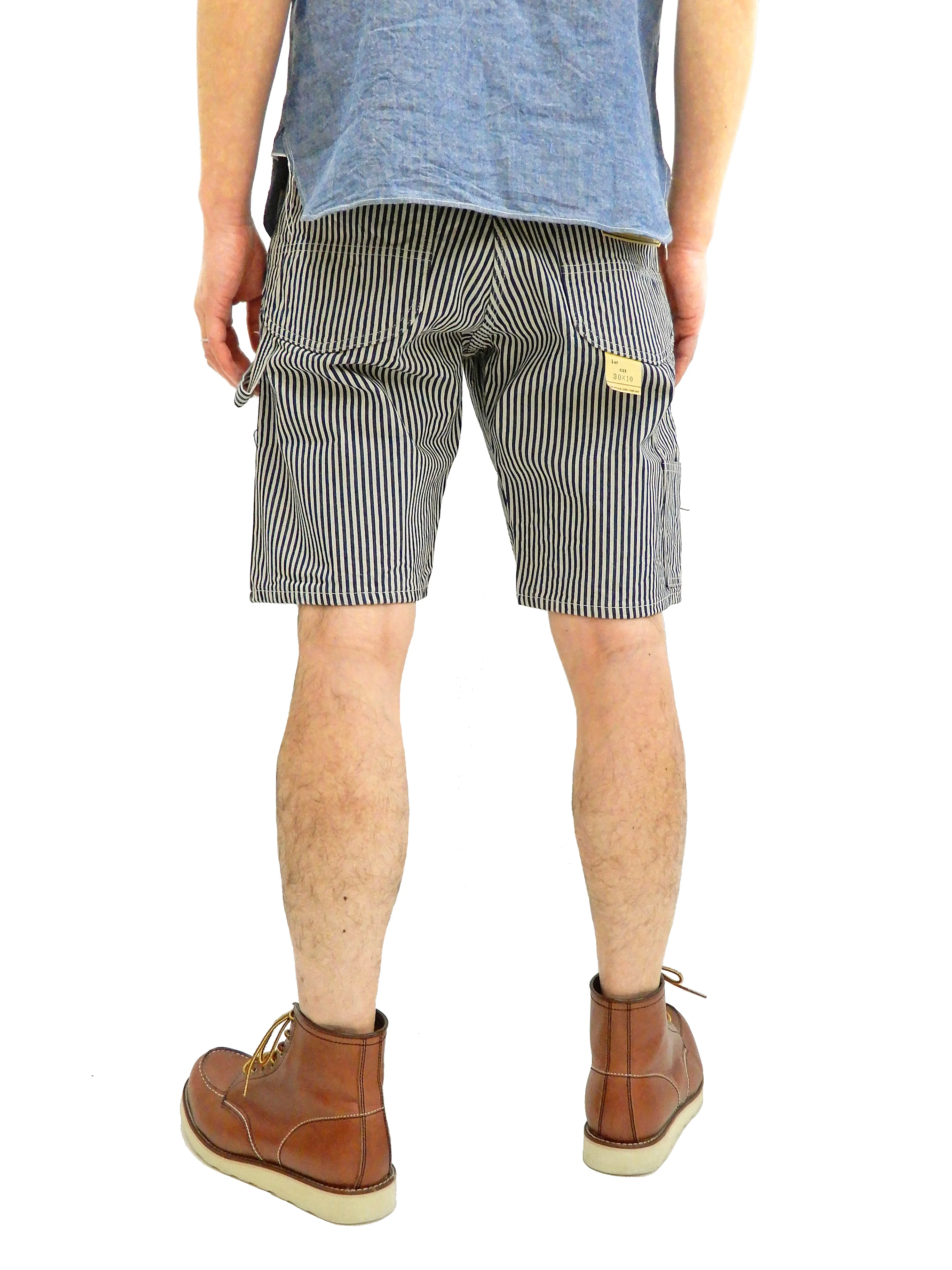 Sugar Cane Shorts Men's Casual Stylish 11 Oz. Hickory Stripe Painters Shorts SC51842 - Image 3