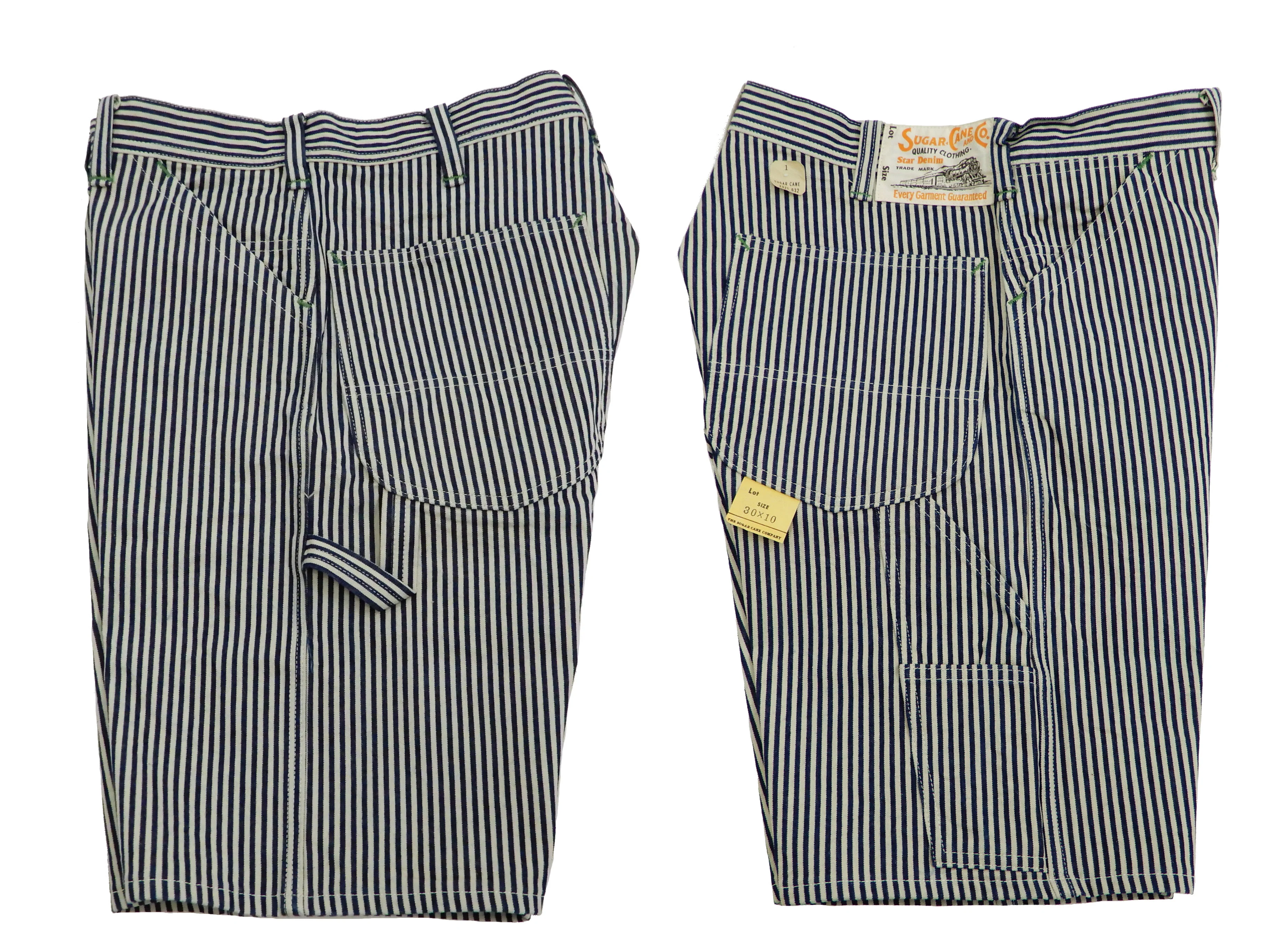 Sugar Cane Shorts Men's Casual Stylish 11 Oz. Hickory Stripe Painters Shorts SC51842 - Image 8
