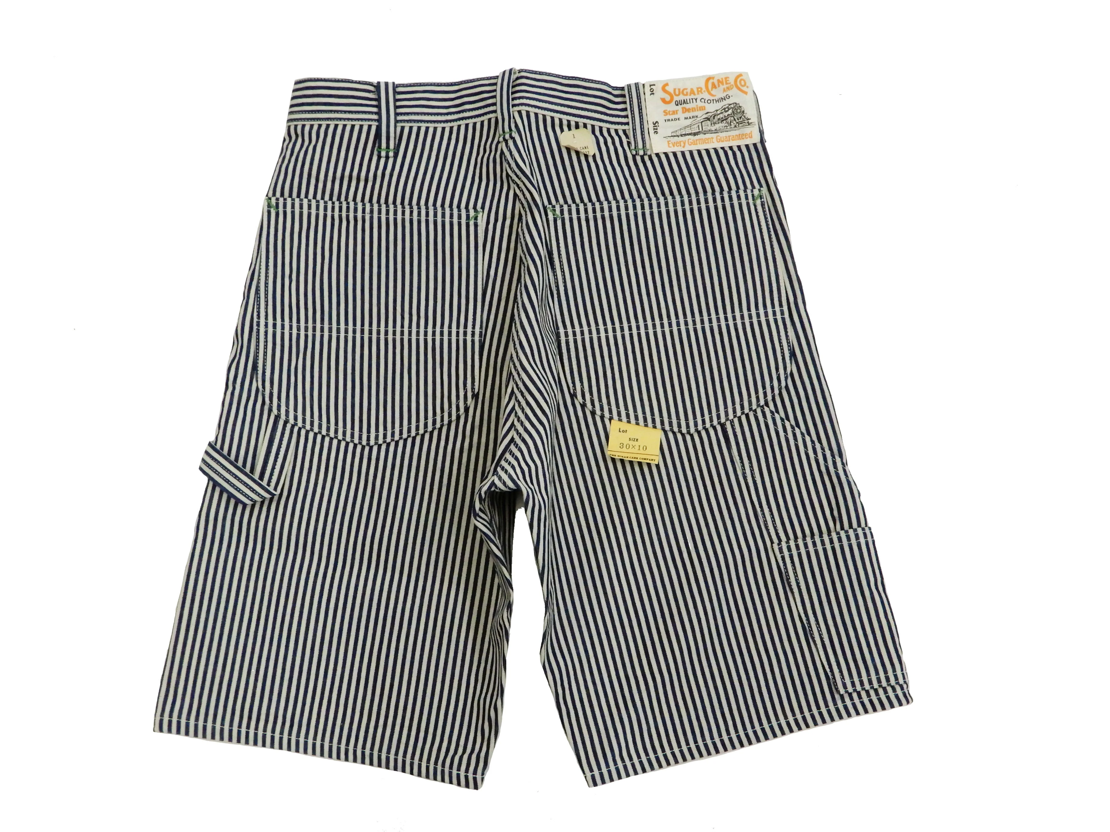 Sugar Cane Shorts Men's Casual Stylish 11 Oz. Hickory Stripe Painters Shorts SC51842 - Image 9