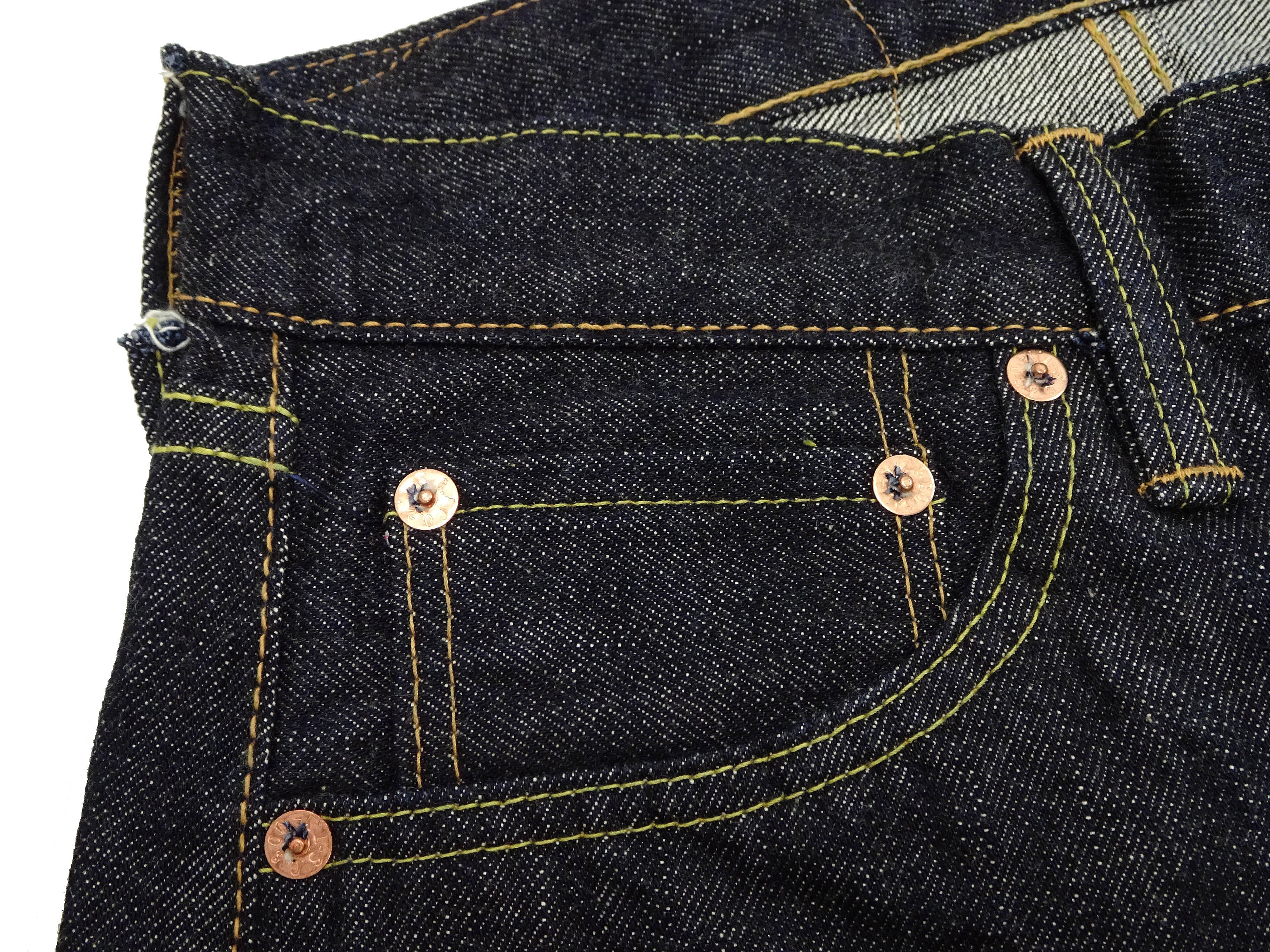 Sugar Cane Union Star Jeans SC40065 - Men's 14.25 oz. Selvedge Denim - Regular Straight Fit - Lot 065 One Wash - Image 10