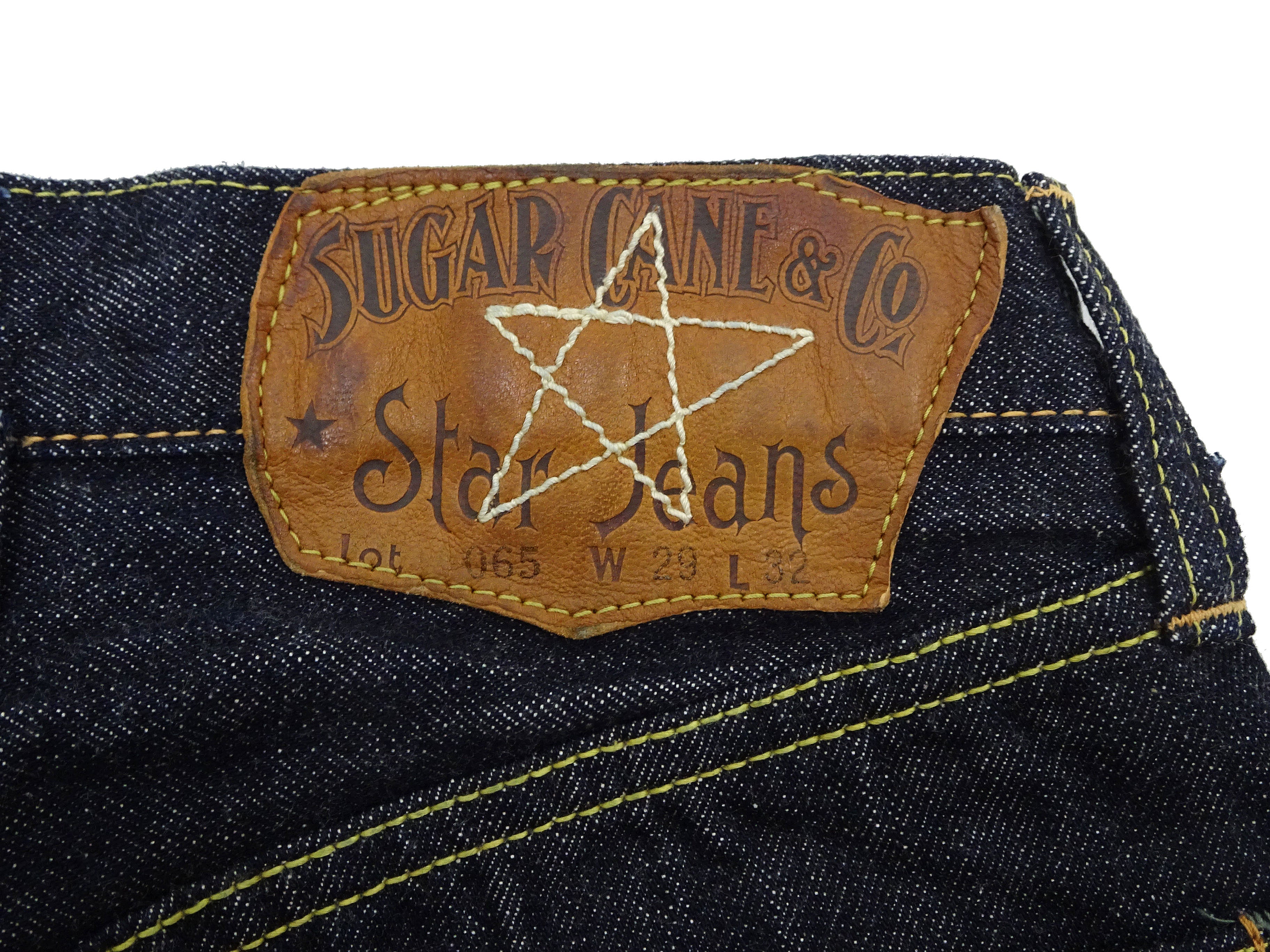 Sugar Cane Union Star Jeans SC40065 - Men's 14.25 oz. Selvedge Denim - Regular Straight Fit - Lot 065 One Wash - Image 12