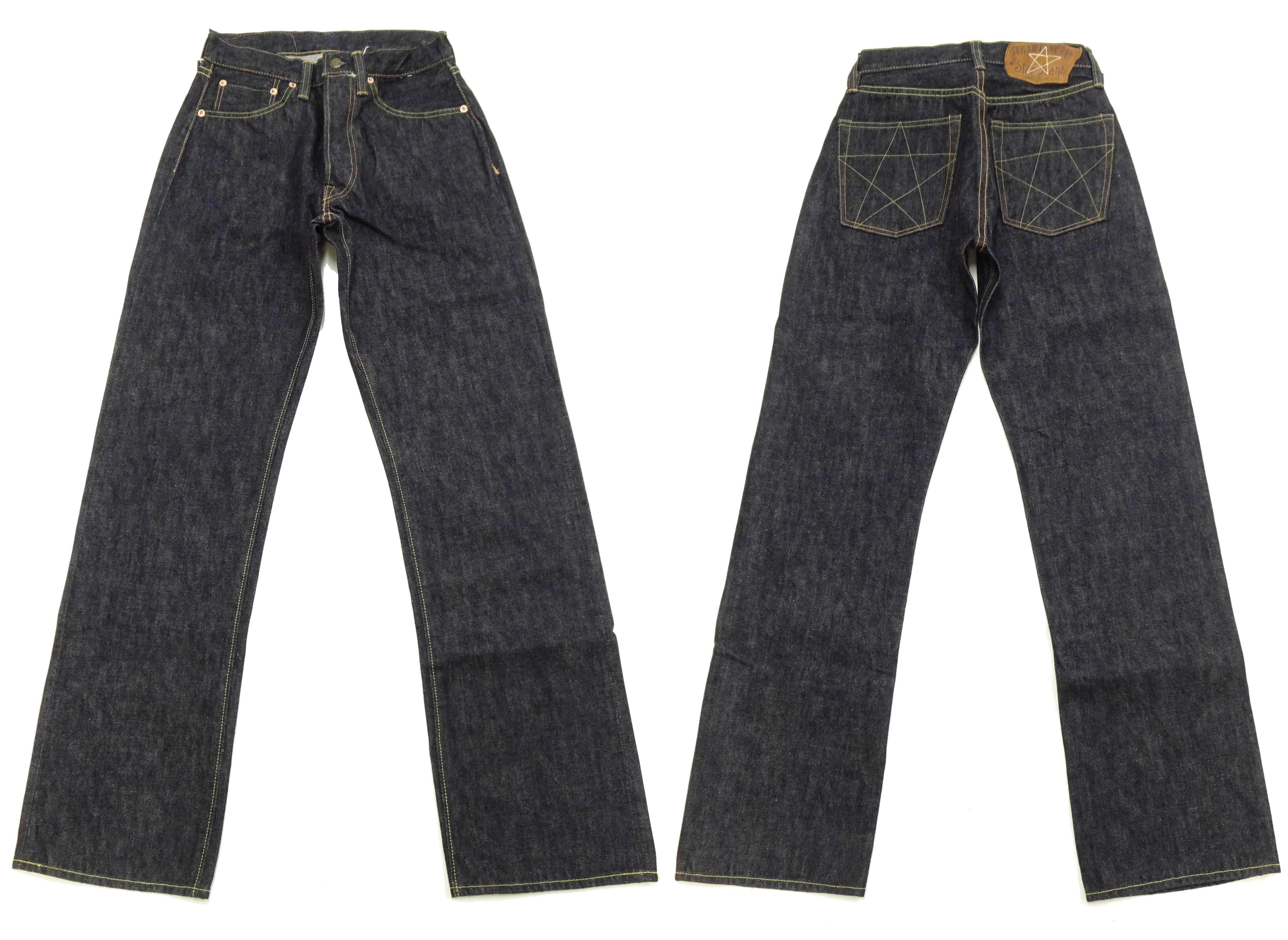 Sugar Cane Union Star Jeans SC40065 - Men's 14.25 oz. Selvedge Denim - Regular Straight Fit - Lot 065 One Wash - Image 6