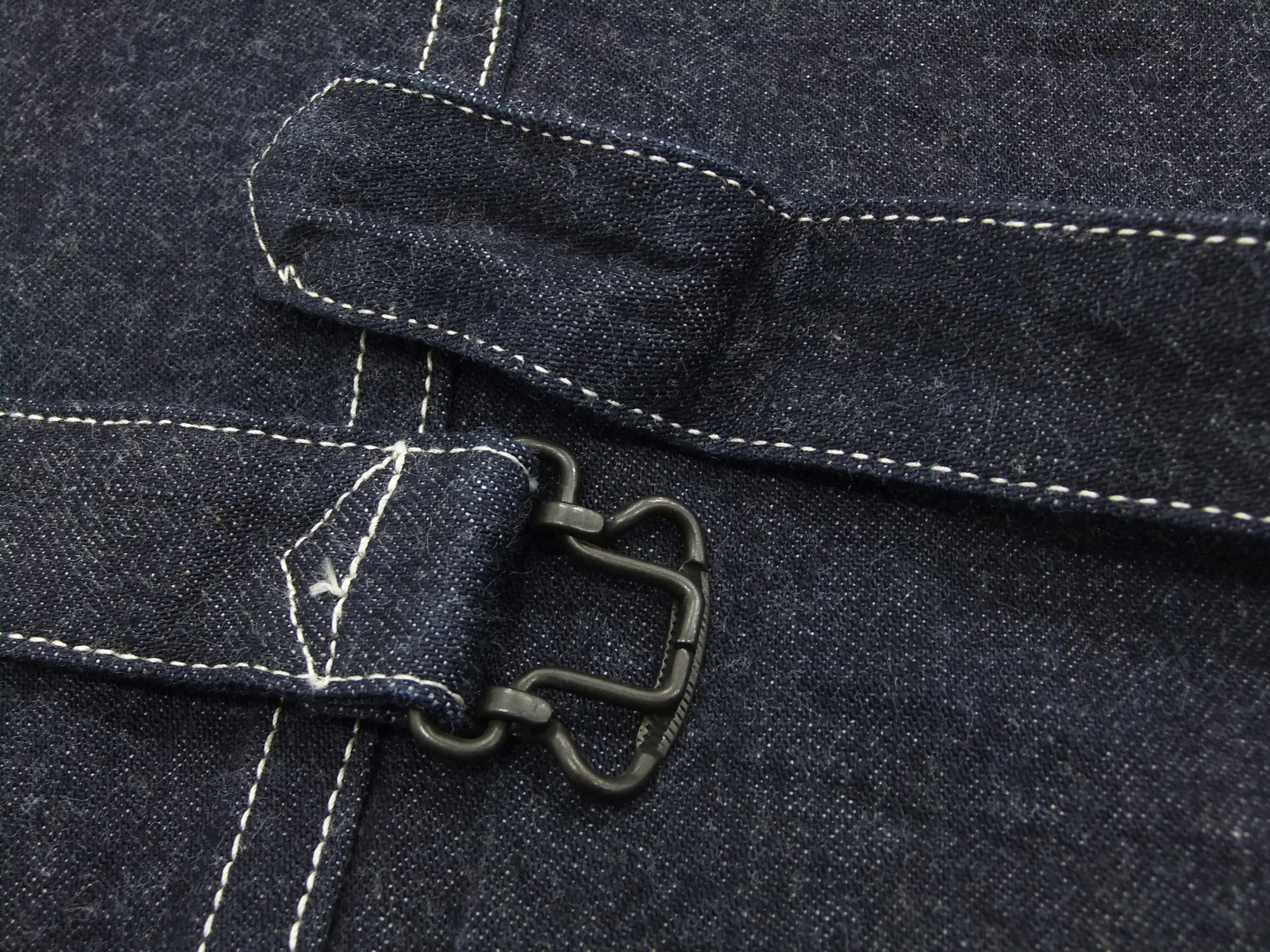 Sugar Cane Vest Men's Casual Indigo Wabash Stripe Work Vest Waistcoat SC12654 - Image 12