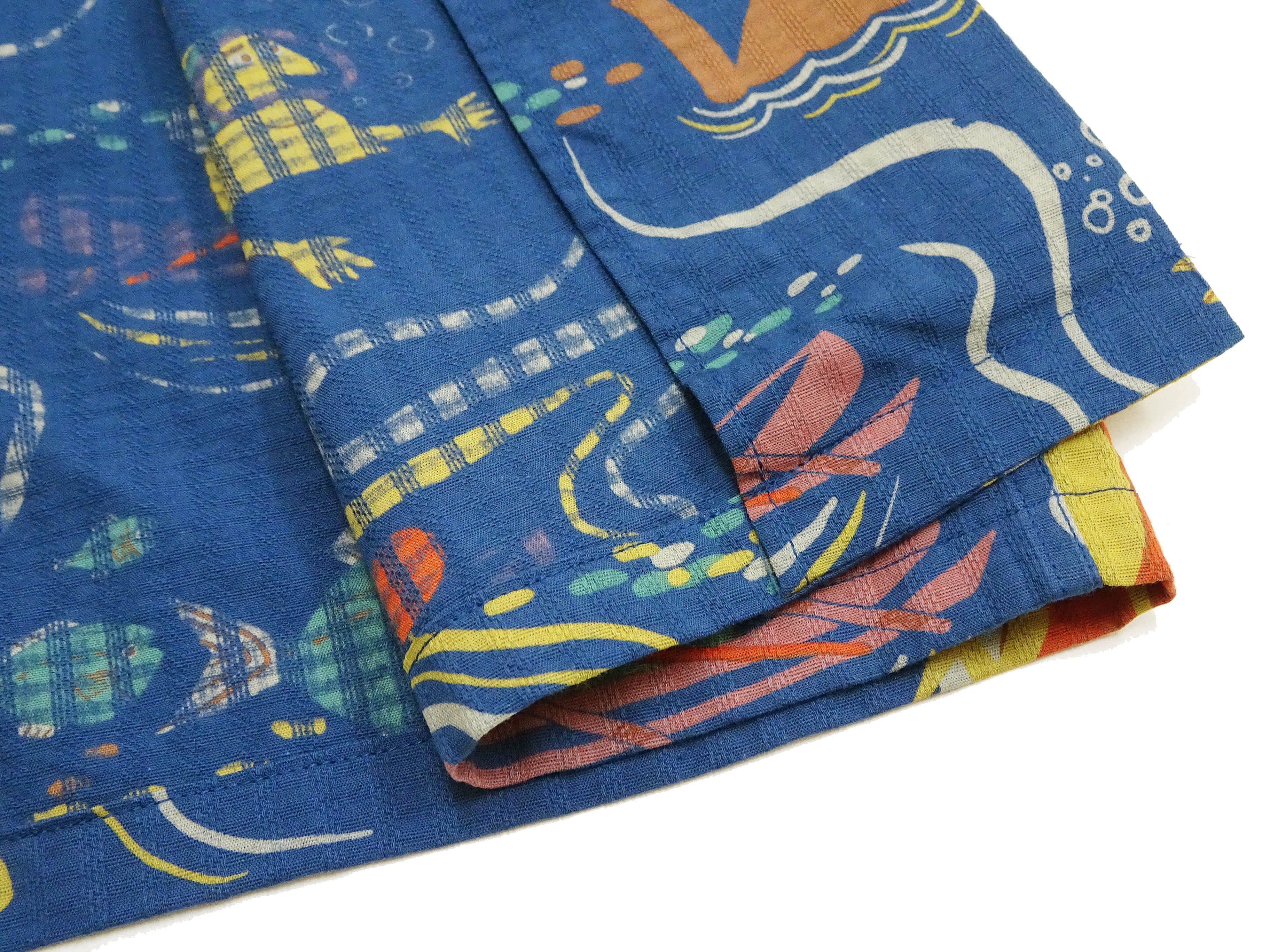 Sun Surf Men's Cotton Hawaiian Shirt - Uncle Torys Graphic Design - Short-Sleeve Aloha Shirt "Ocean Activities" SS39538 128 Navy-Blue - Image 12