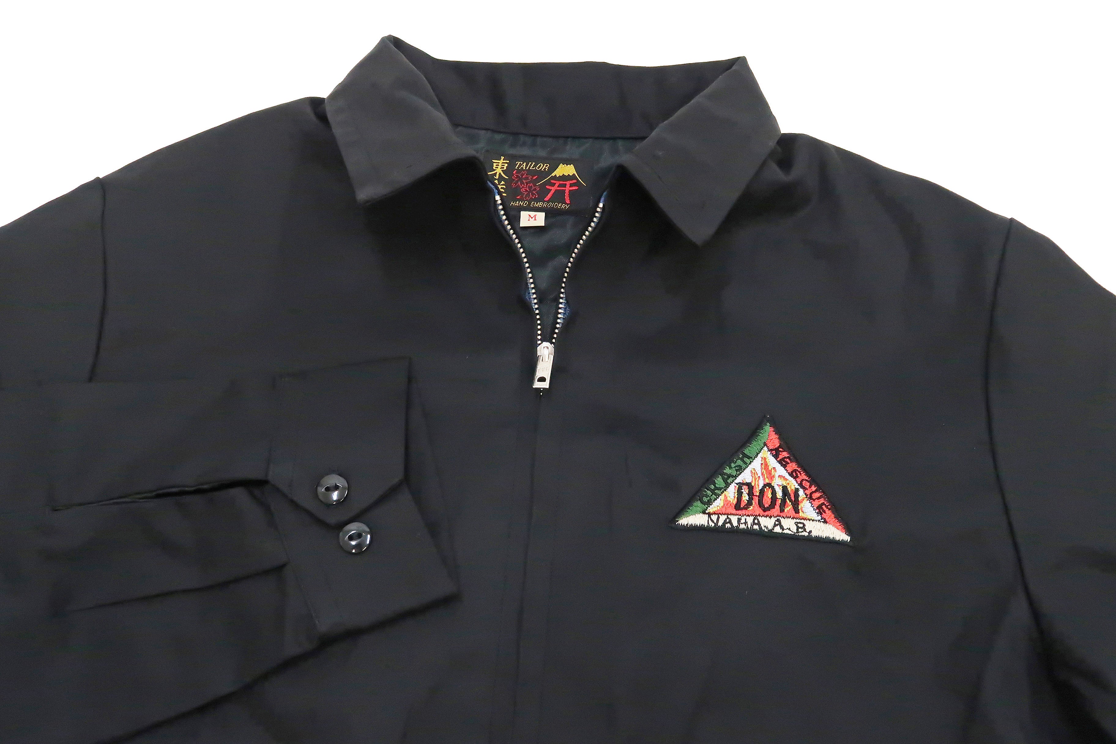 Tailor Toyo Jacket Men's US Military Embroidered Far East Okinawa Tour Souvenir Jacket TT15177 Black - Image 12