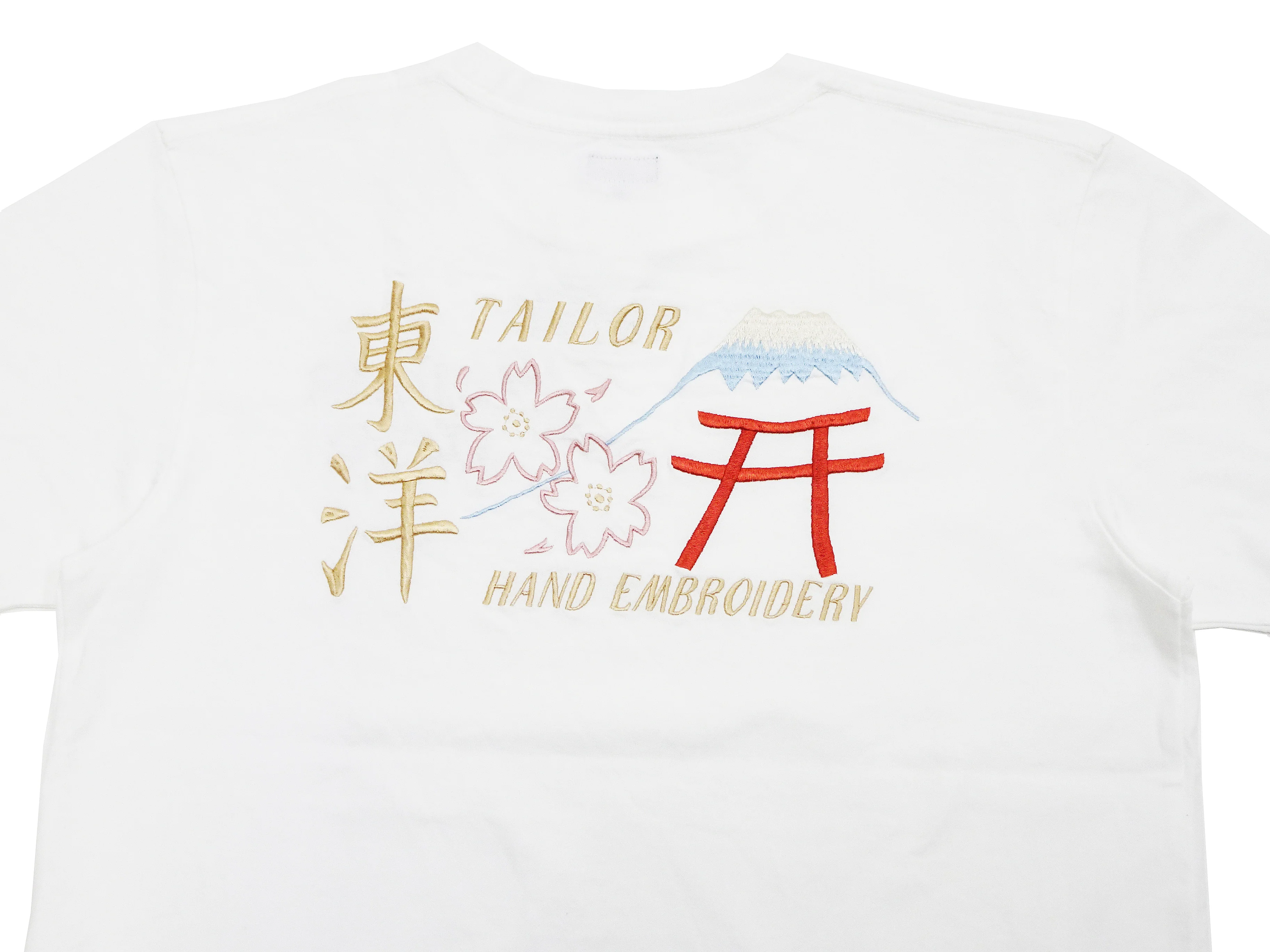 Tailor Toyo T-shirt Men's Sukajan Style Embroidered Short Sleeve Tee TT79213 101 White - Image 7