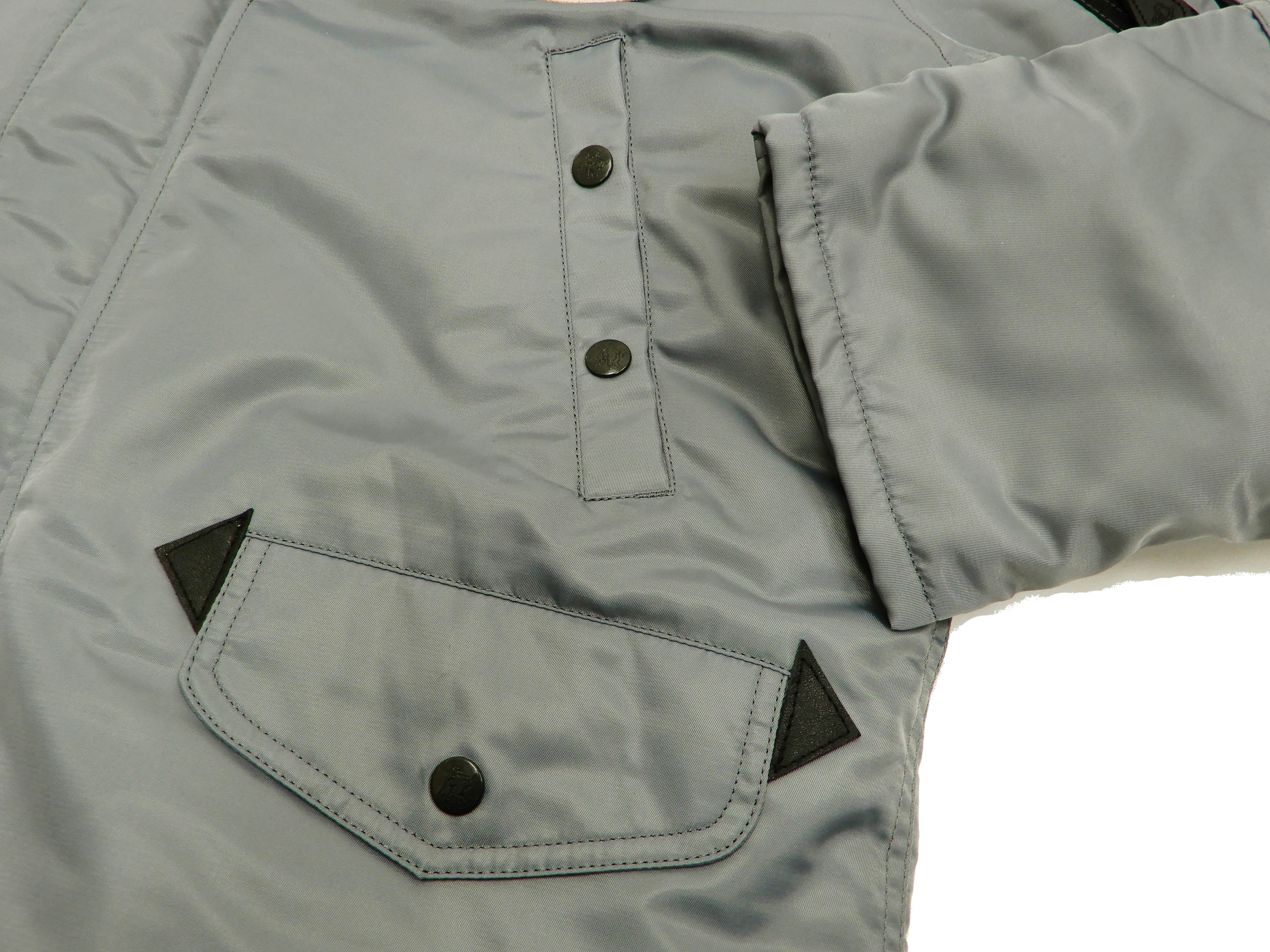 Tedman N-3B Parka Men's Winter Padded Coat Jacket with Patch TN3B-070 TN3-B-070 Gray - Image 10