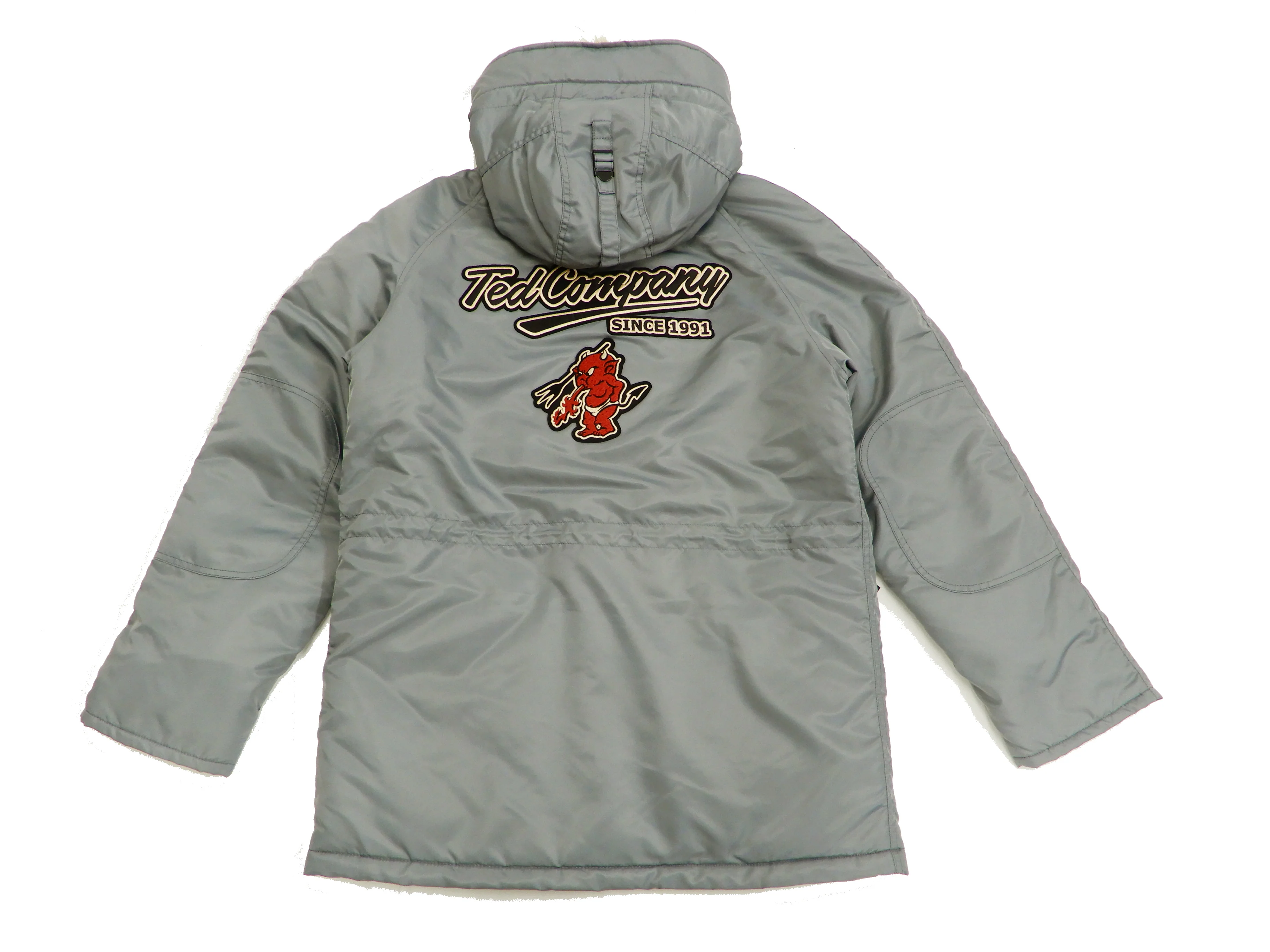 Tedman N-3B Parka Men's Winter Padded Coat Jacket with Patch TN3B-070 TN3-B-070 Gray - Image 13