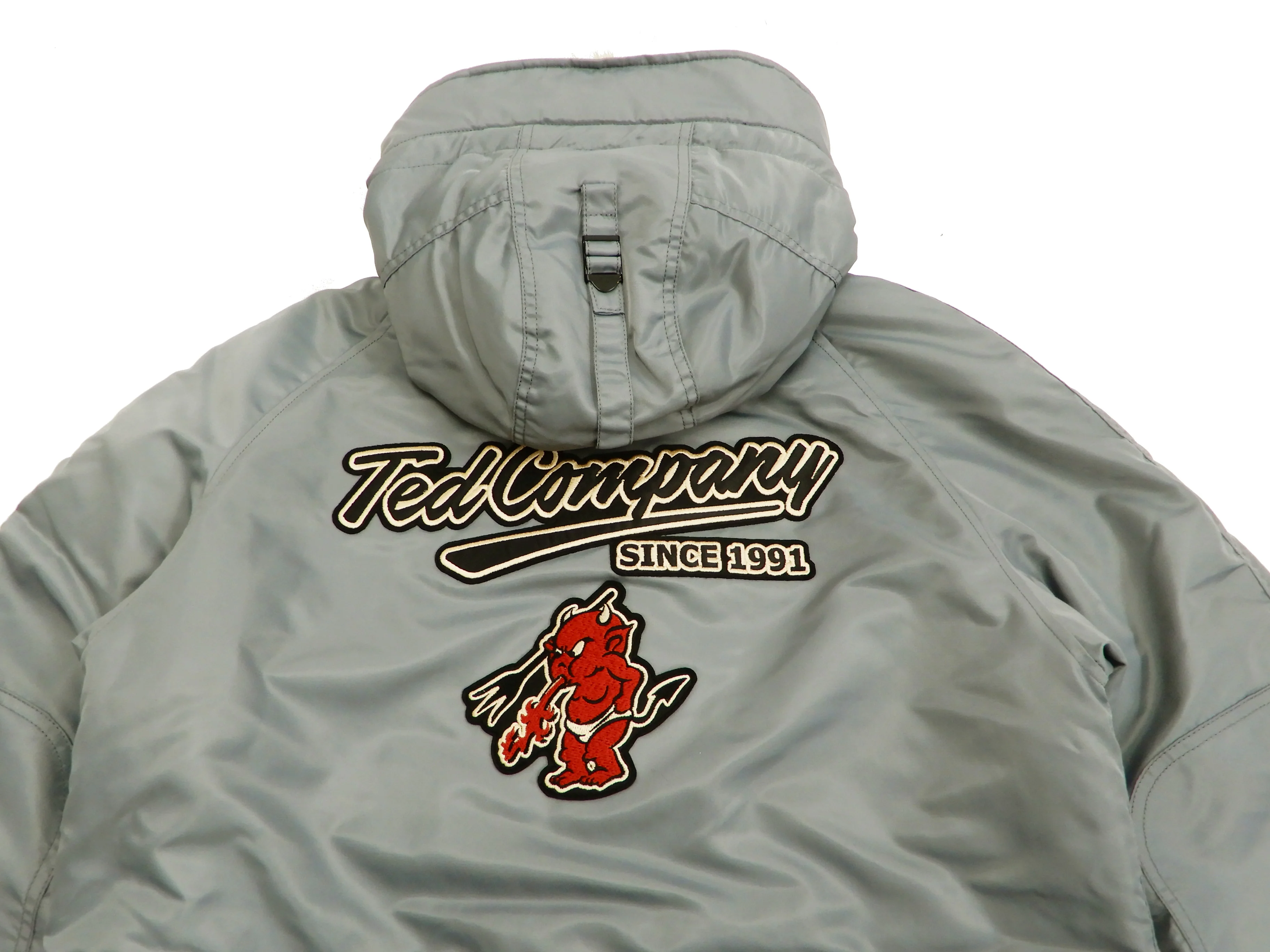Tedman N-3B Parka Men's Winter Padded Coat Jacket with Patch TN3B-070 TN3-B-070 Gray - Image 14